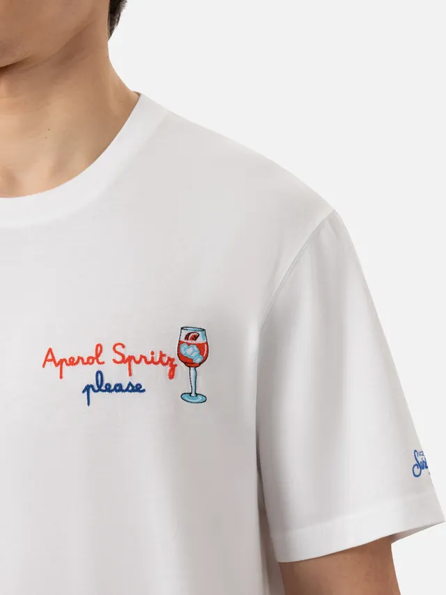 mc2-saint-barth-portofino-t-shirt-uomo-jersey-cotone-bianco-aperol-spritz-editio image 1