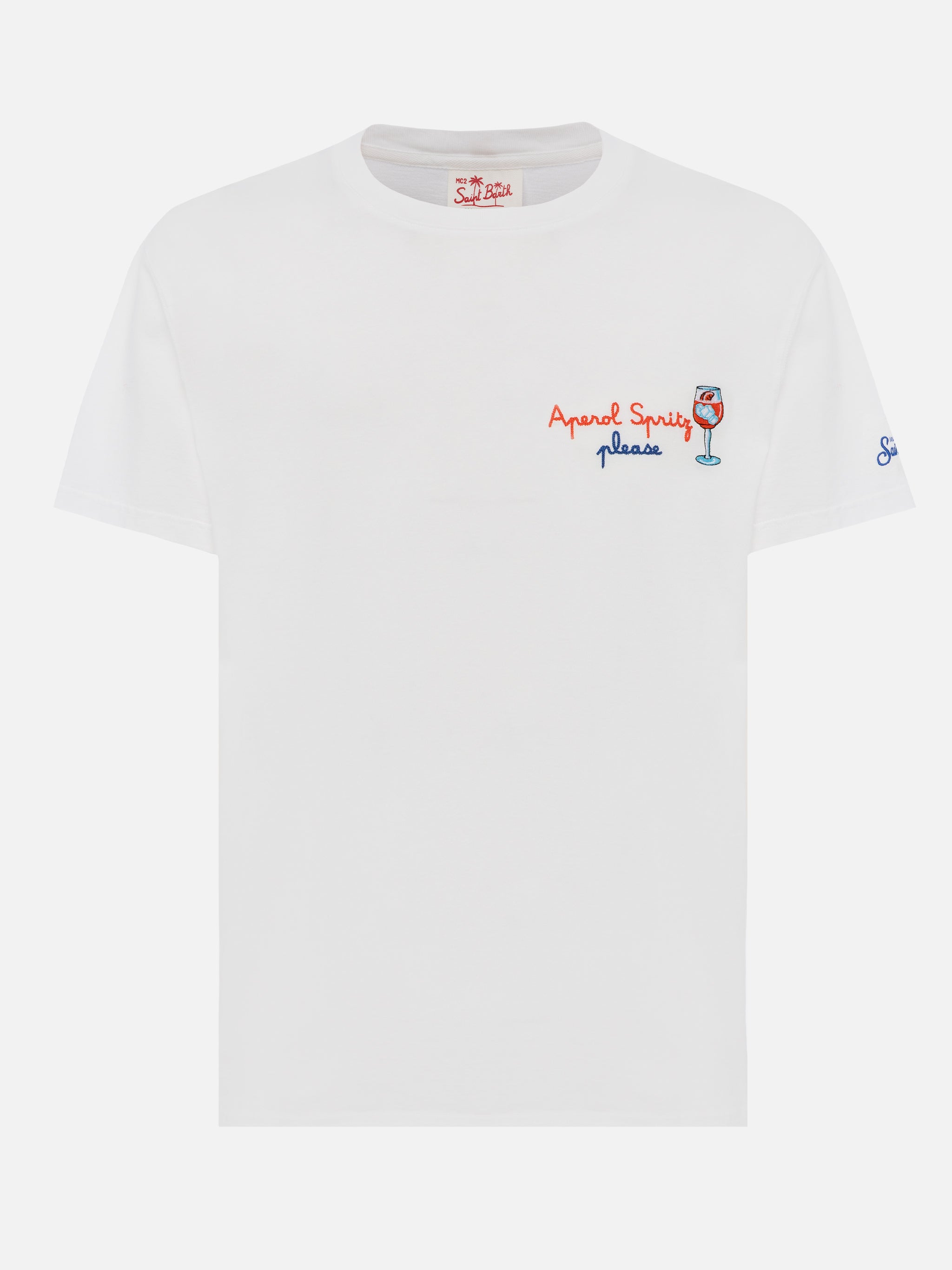 mc2-saint-barth-portofino-t-shirt-uomo-jersey-cotone-bianco-aperol-spritz-editio image 4