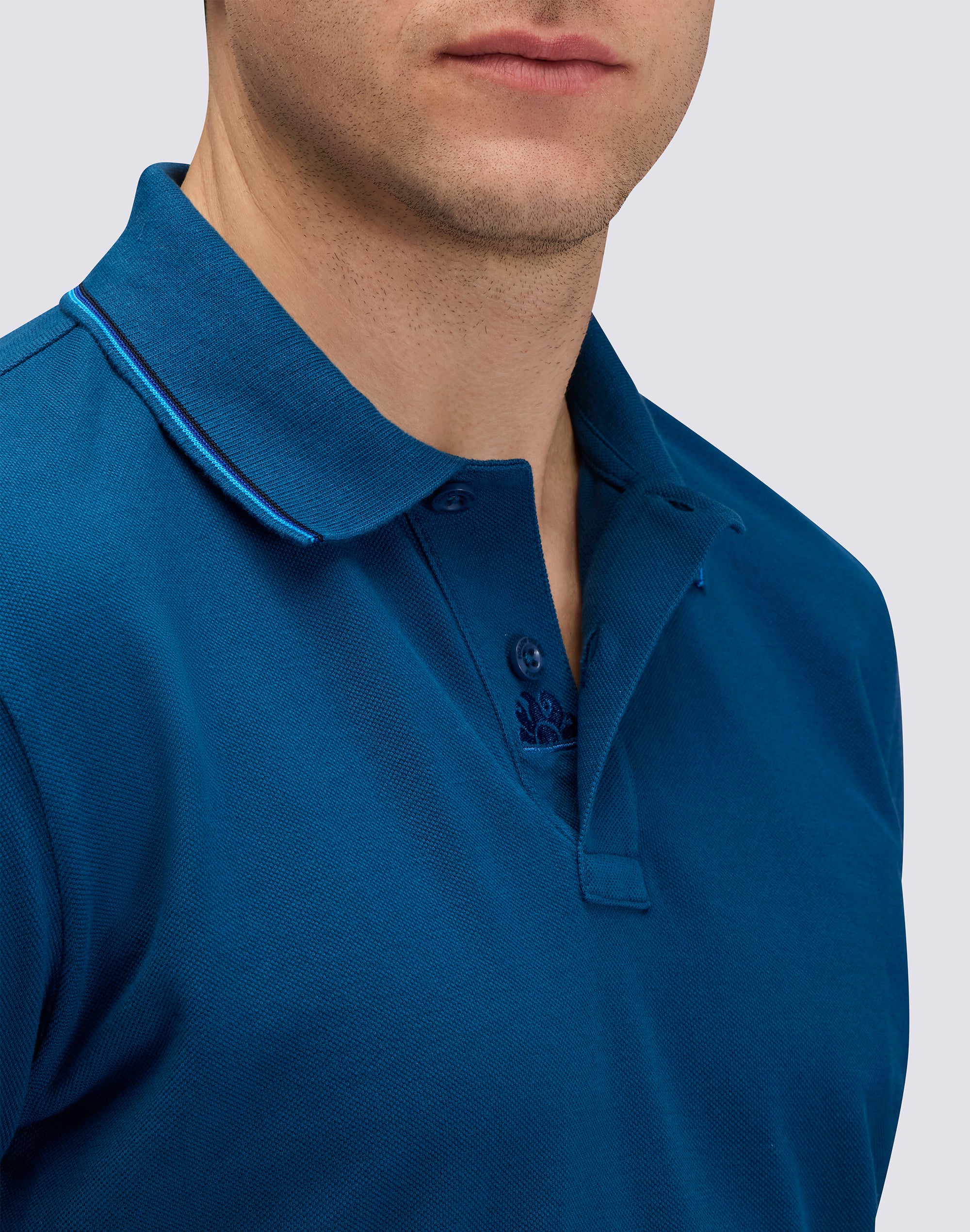 sundek-m981plpq8000-polo-uomo-in-cotone-pima-piquet-con-logo-ricamato image 4
