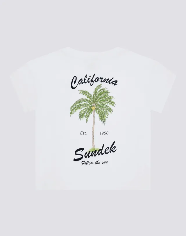 sundek-t-shirt-bambina-maniche-corte-maxi-stampa-posteriore-botanic image 1