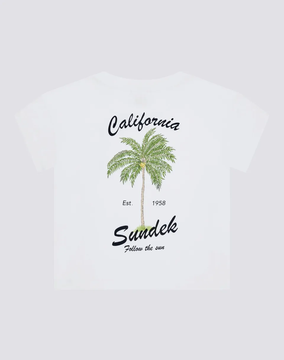sundek-t-shirt-bambina-maniche-corte-maxi-stampa-posteriore-botanic image 1