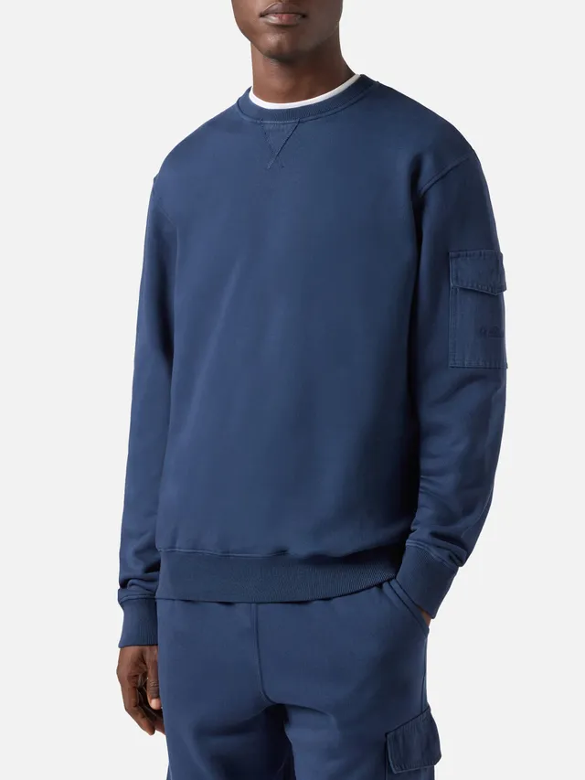 mc2-saint-barth-felpa-chester-blu-navy-con-tasca-applicata image 1