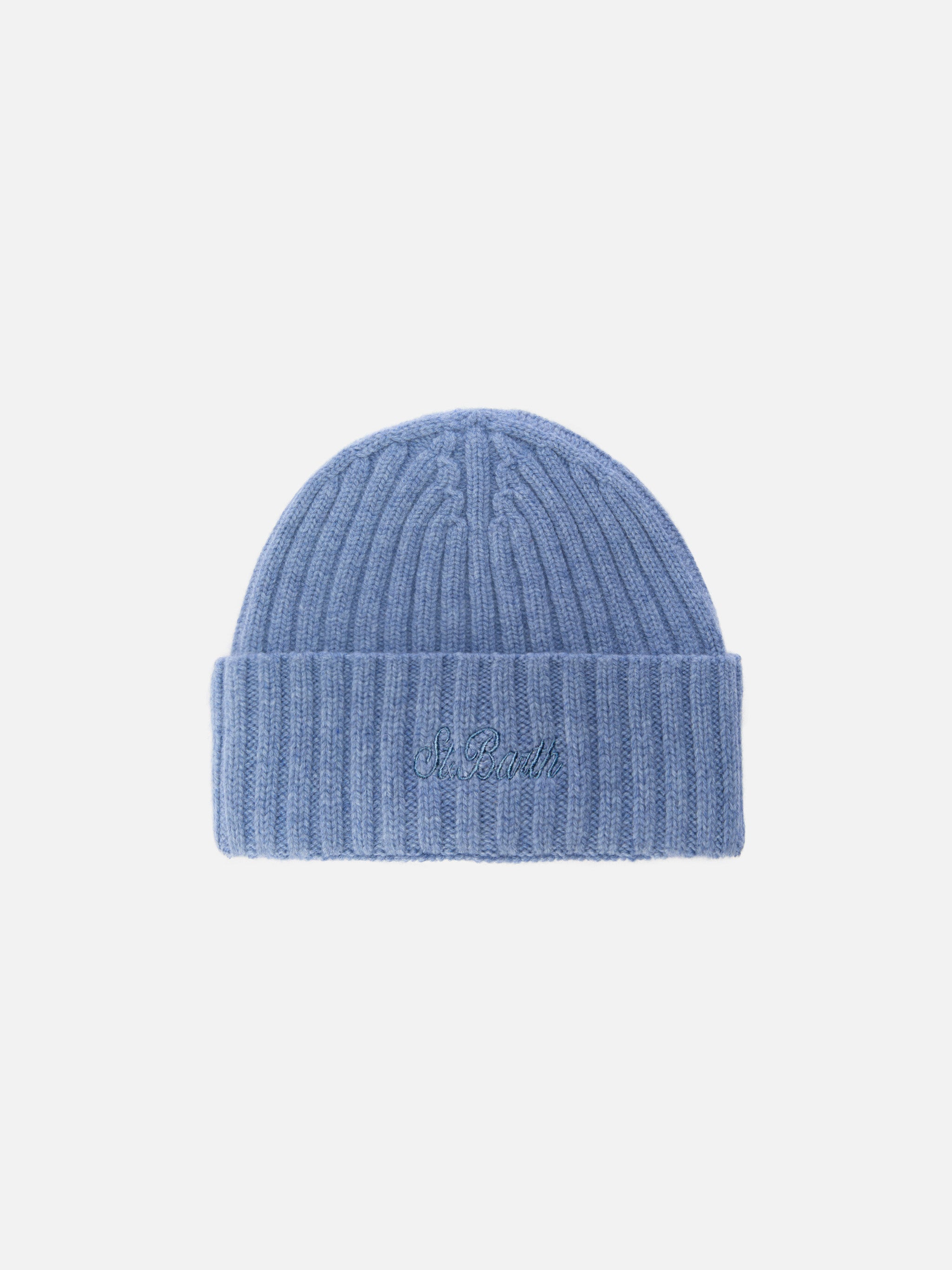 mc2-saint-barth-wengen-berretto-100-lana-azzurro-polvere image 1
