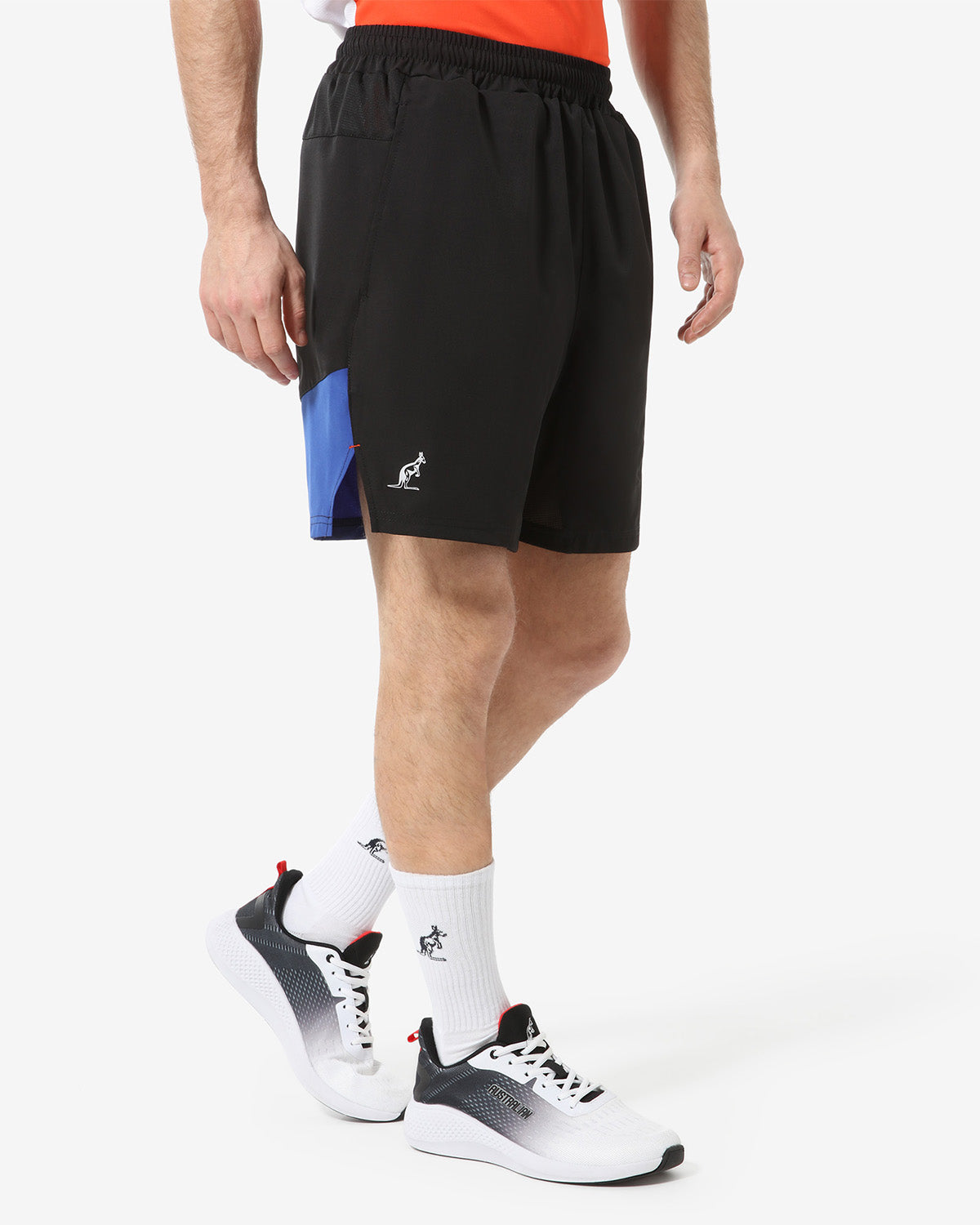 australian-color-block-short-nero-in-tessuto-slam-bi-elastico image 1