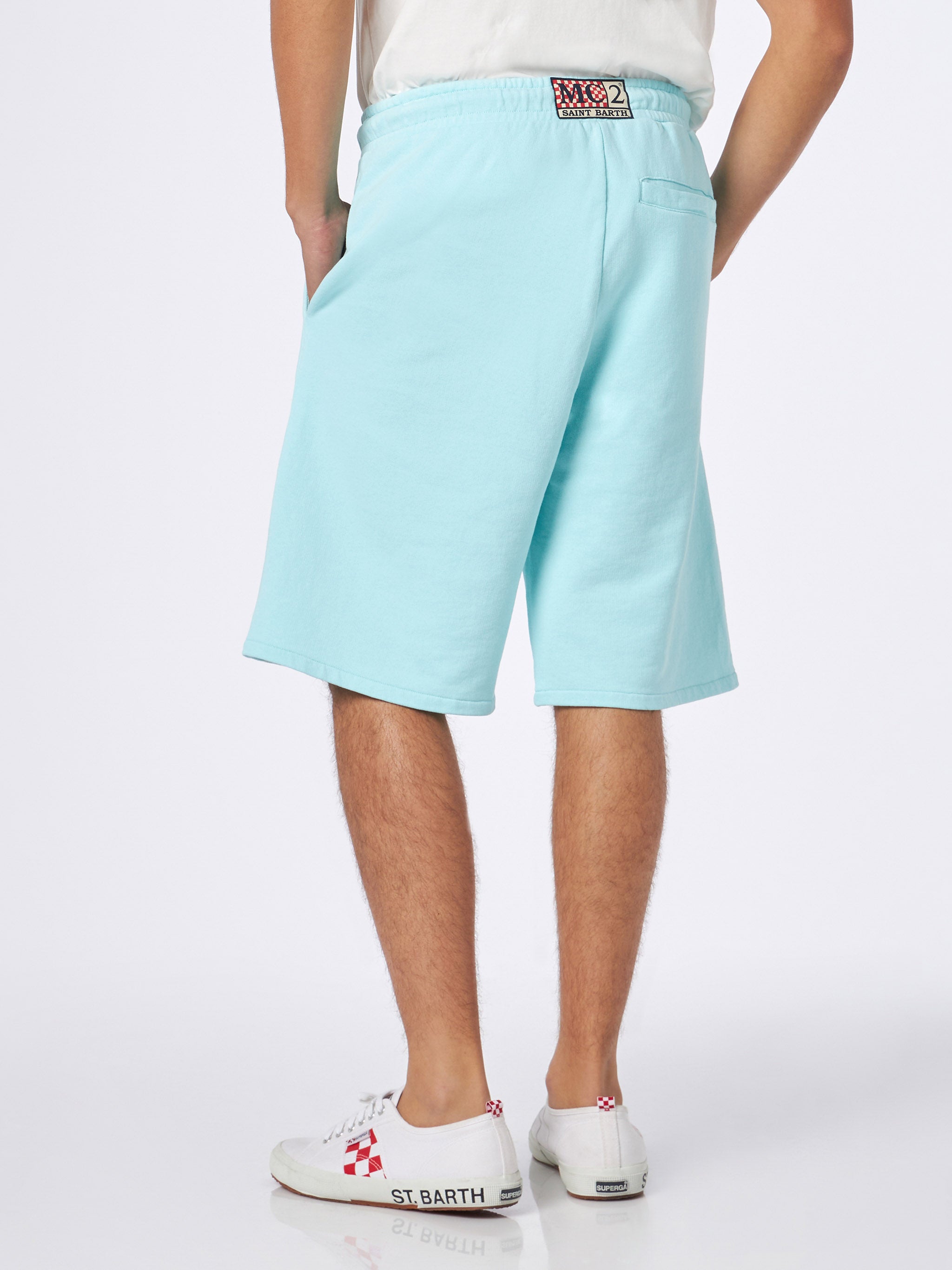 mc2-saint-barth-bermuda-randle-cotone-verde-acqua-uomo image 2