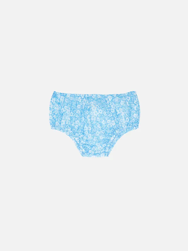 mc2-saint-barth-pimmy-bloomer-neonato-in-cotone-azzurro-stampa-floreale-vintage image 1