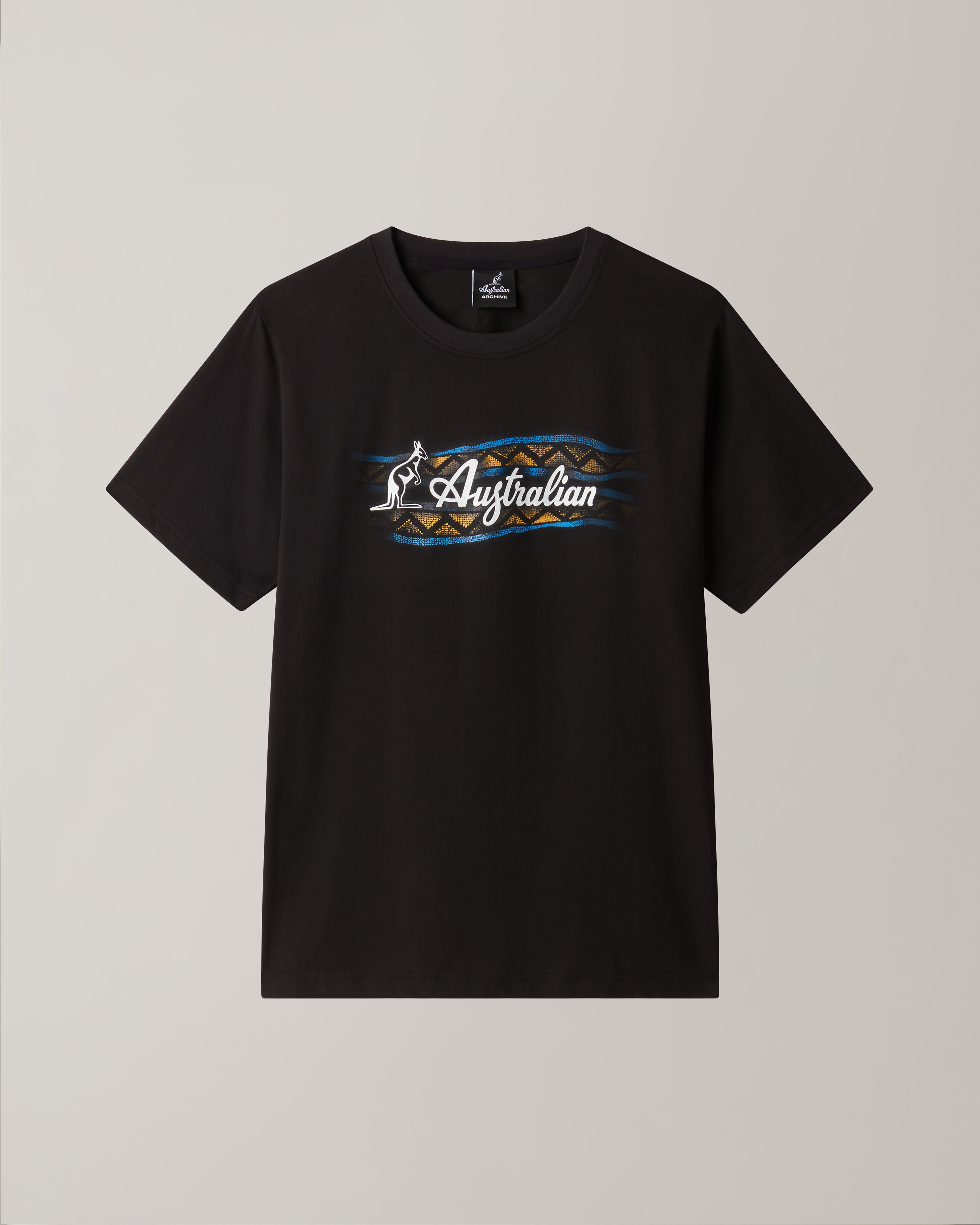 australian-mistero-t-shirt-heritage-nera-in-cotone-regular-fit image 5