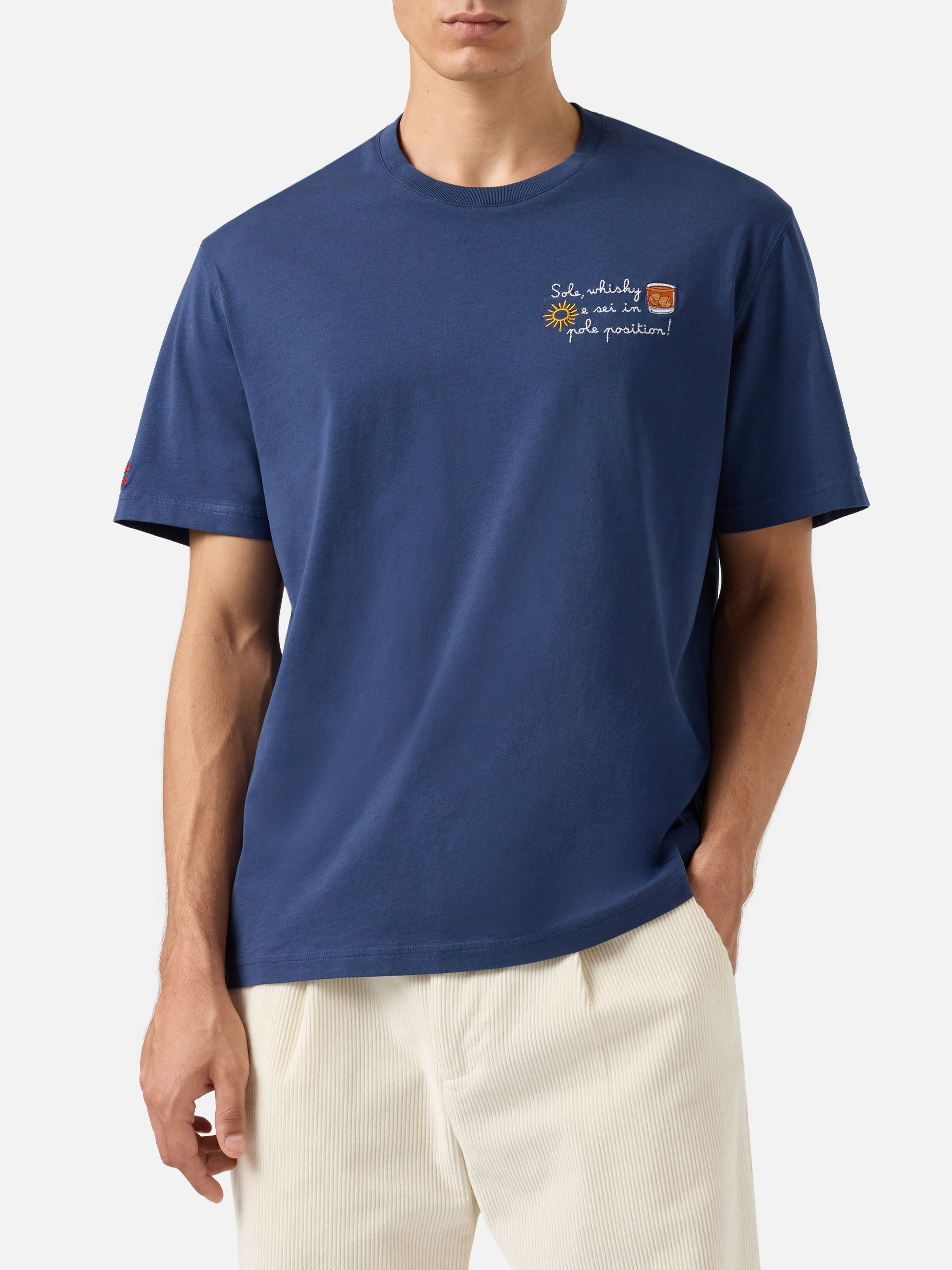 mc2-saint-barth-t-shirt-arnott-warm-uomo-in-cotone-blu-vacanze-di-natale-edizion image 2