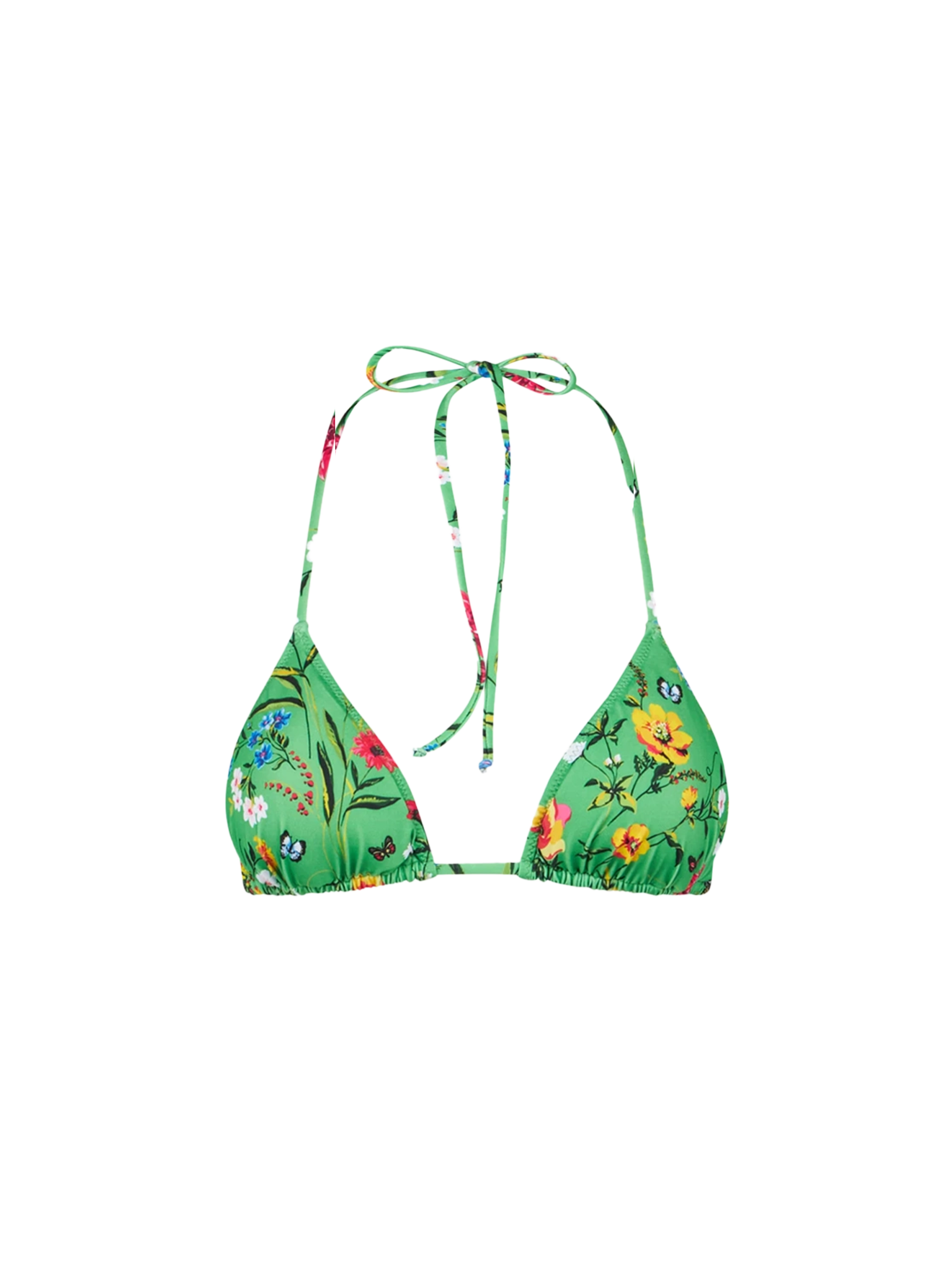 mc2-saint-barth-top-bikini-leah-a-triangolo-con-stampa-floreale-verde image 1
