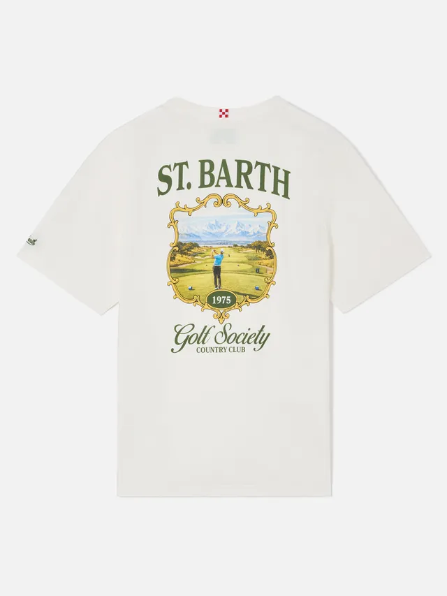 t-shirt-mc2-saint-barth-arnott-uomo-bianca-con-stampa-st-barth-golf-society-sul- image 1