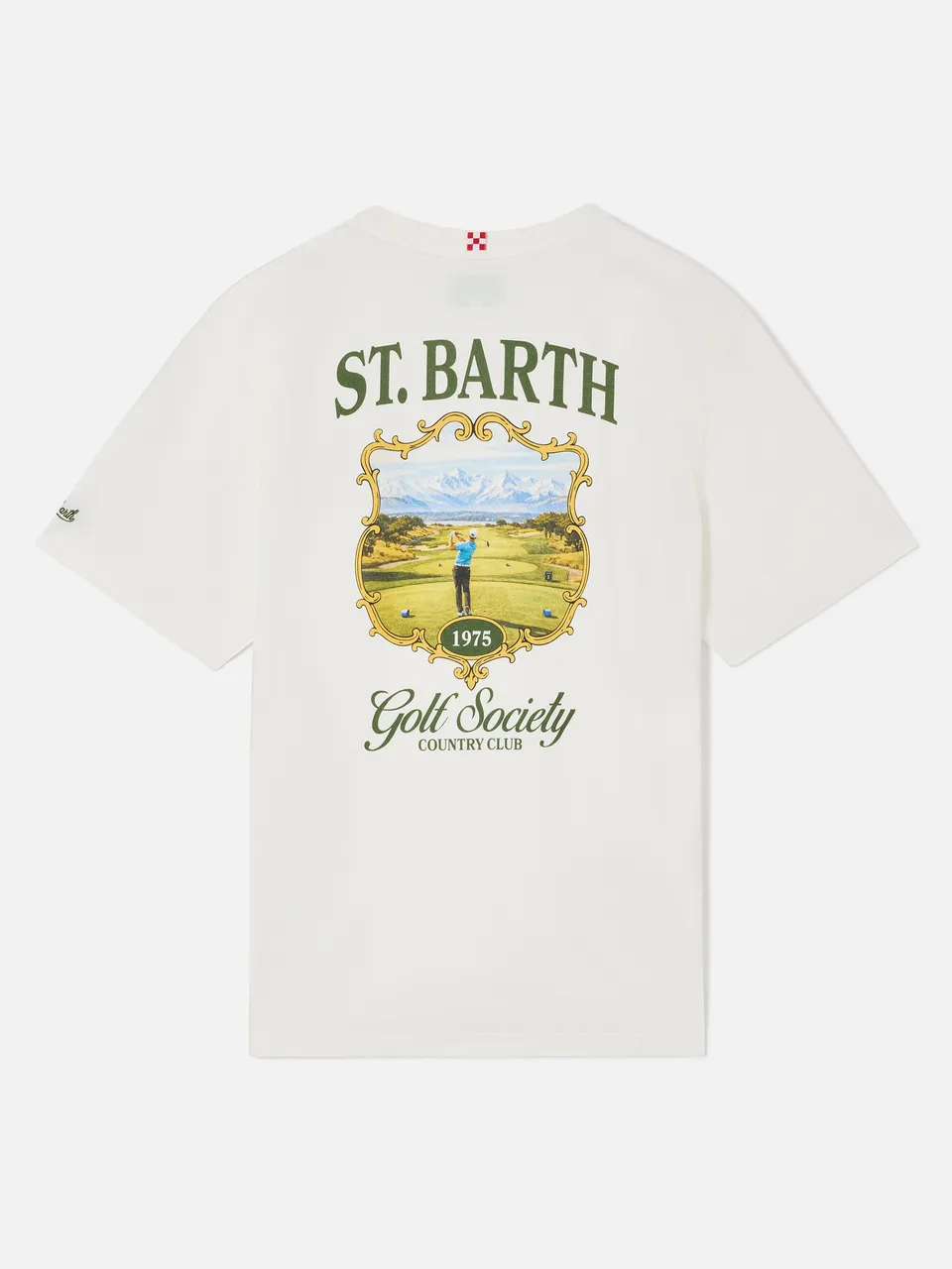 t-shirt-mc2-saint-barth-arnott-uomo-bianca-con-stampa-st-barth-golf-society-sul- image 1