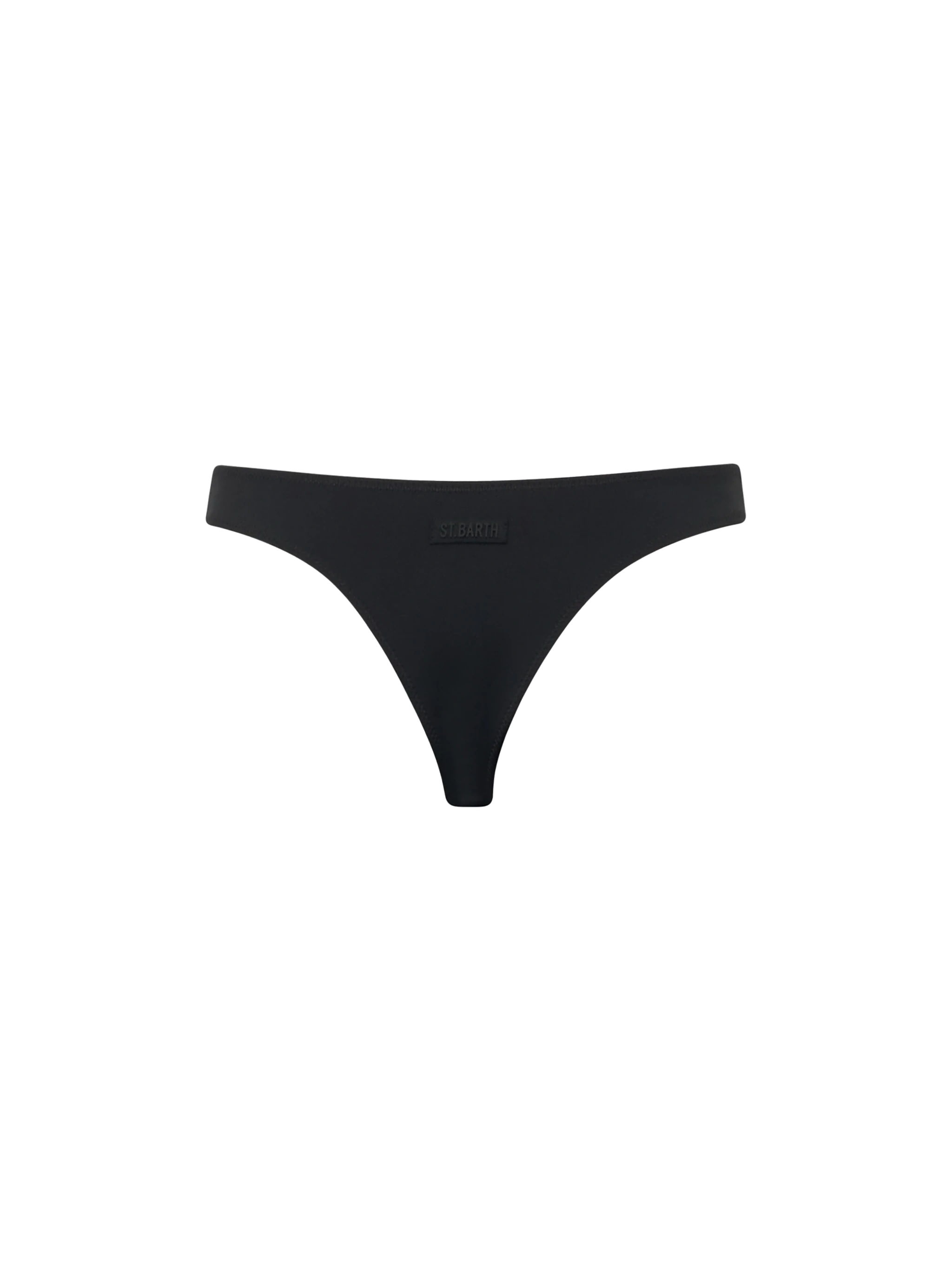 mc2-saint-barth-naomi-slip-bikini-donna-nero-tinta-unita image 2