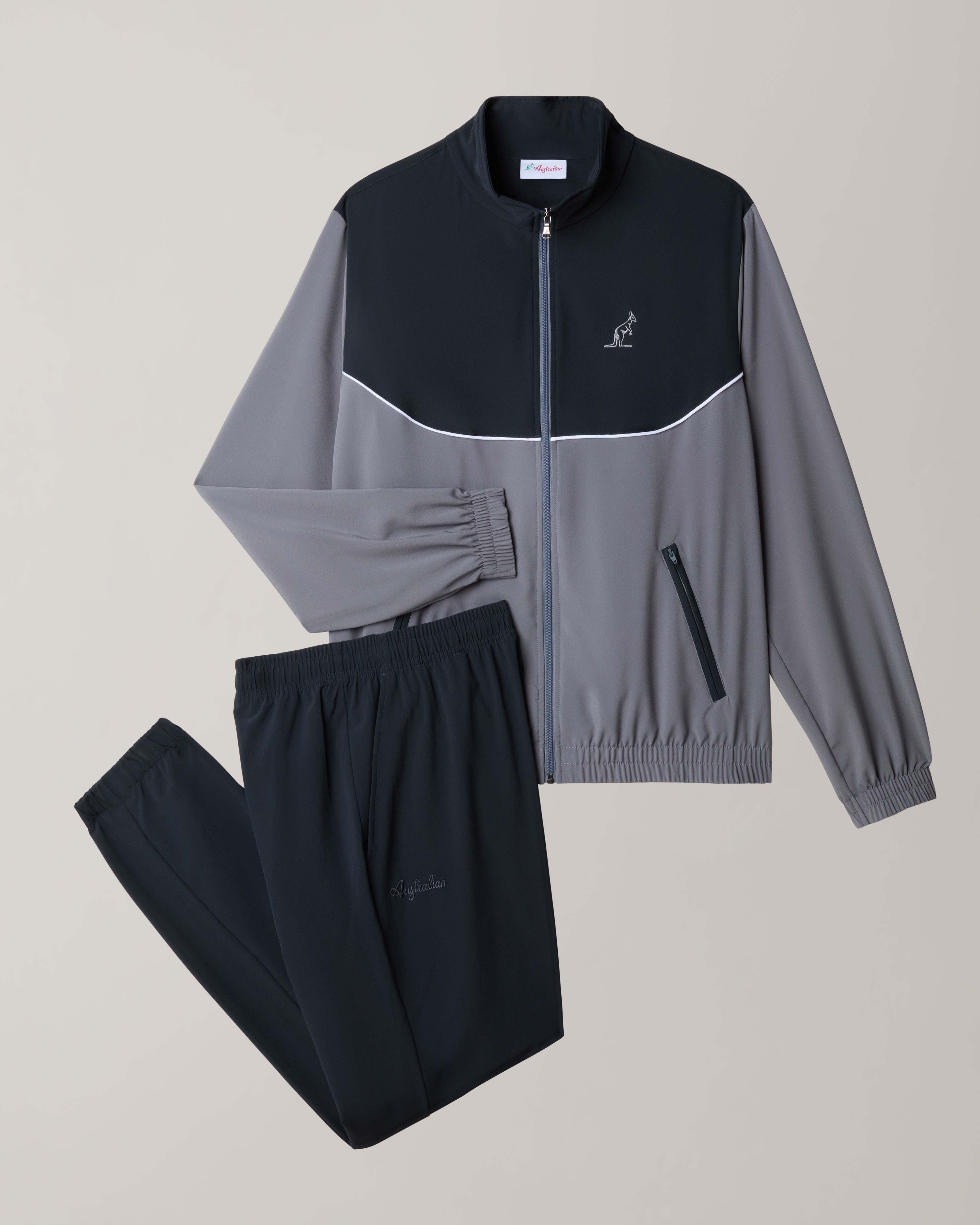 australian-gaucho-tracksuit-tuta-uomo-grigio-acciaio-slam image 8