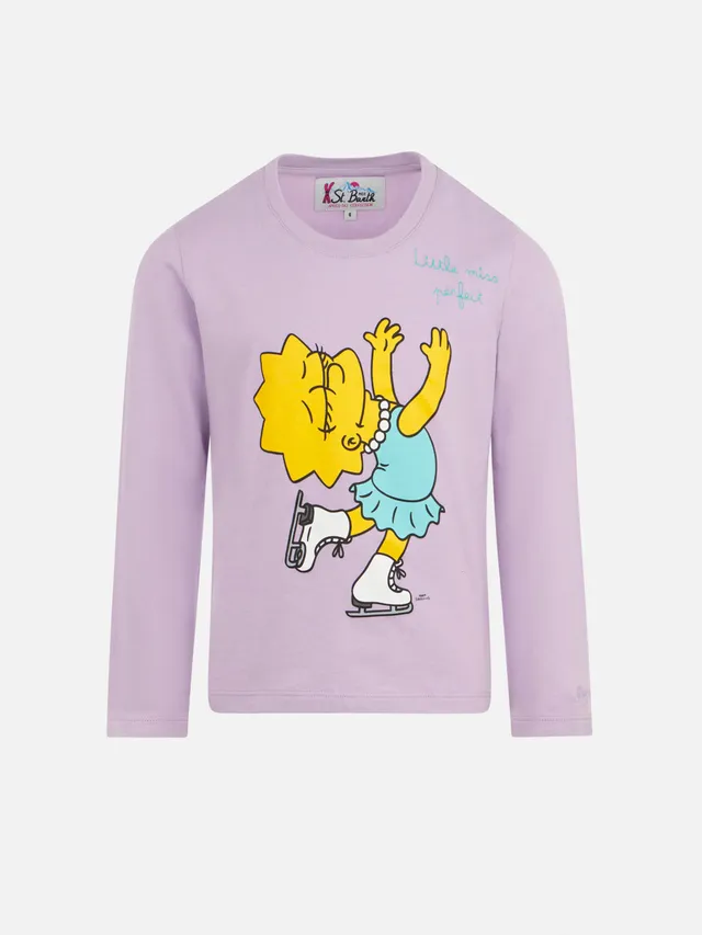 mc2-saint-barth-penn-t-shirt-girl-lisa-simpson-lilla-edizione-speciale image 1