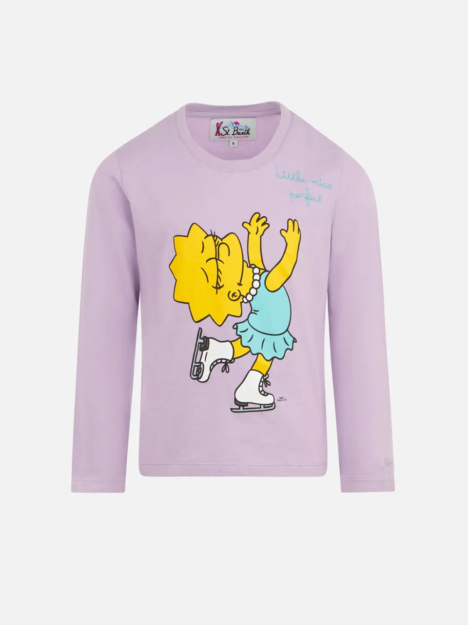 mc2-saint-barth-penn-t-shirt-girl-lisa-simpson-lilla-edizione-speciale image 1