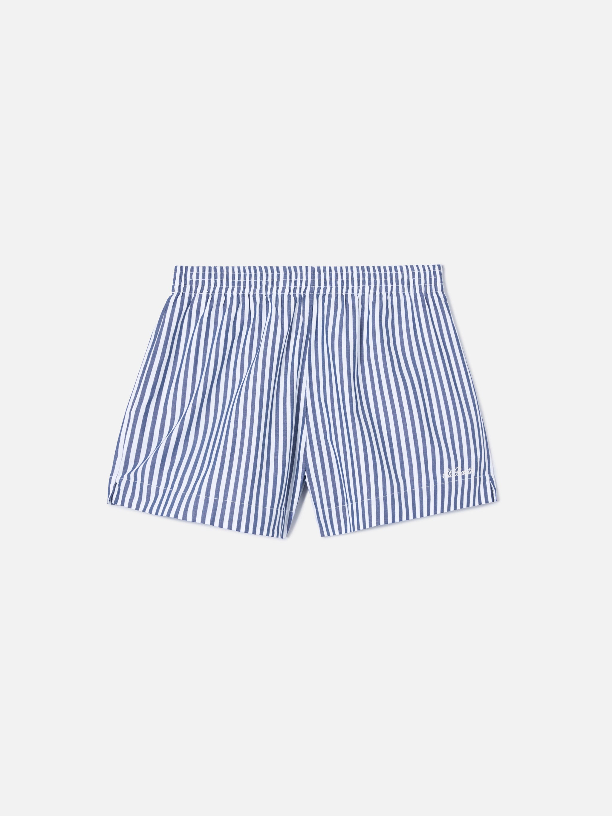 mc2-saint-barth-shorts-meave-in-popeline-a-righe-blu image 5