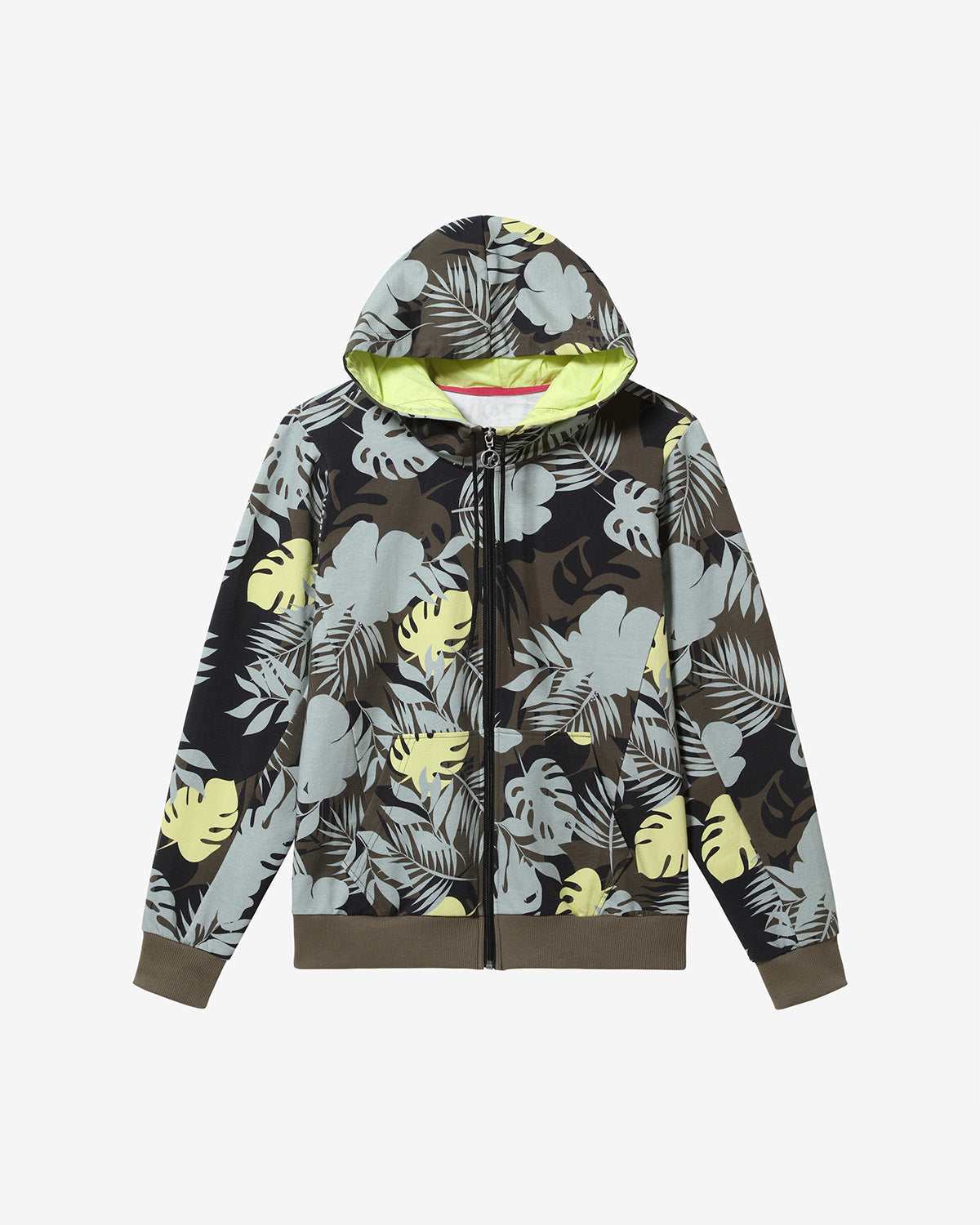 australian-flowers-hoodie-jacket-giacca-felpa-donna-verde-aneto image 3