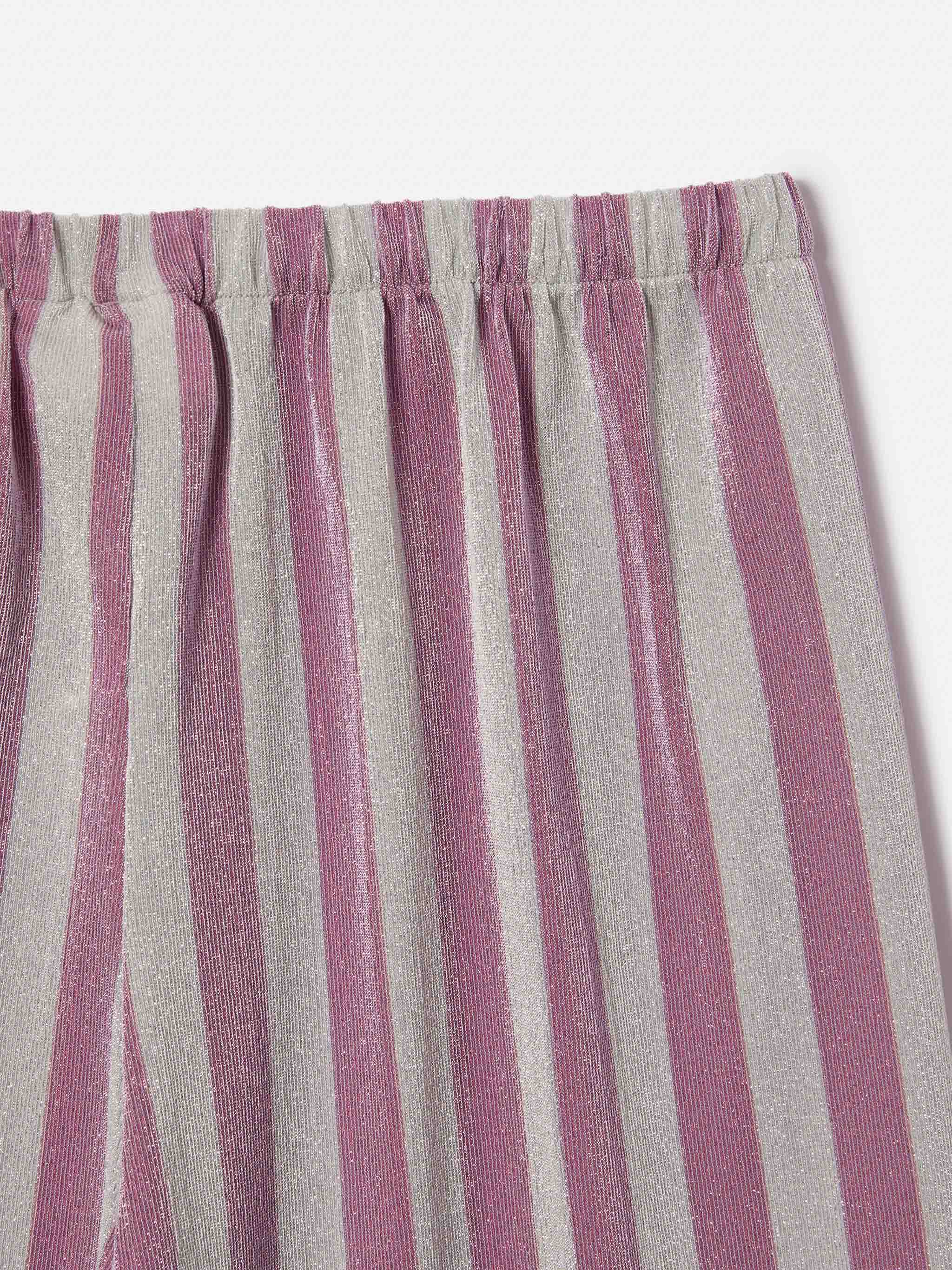 mc2-saint-barth-pantalone-amalia-jr-bambina-lurex-righe-rosa-argento image 2
