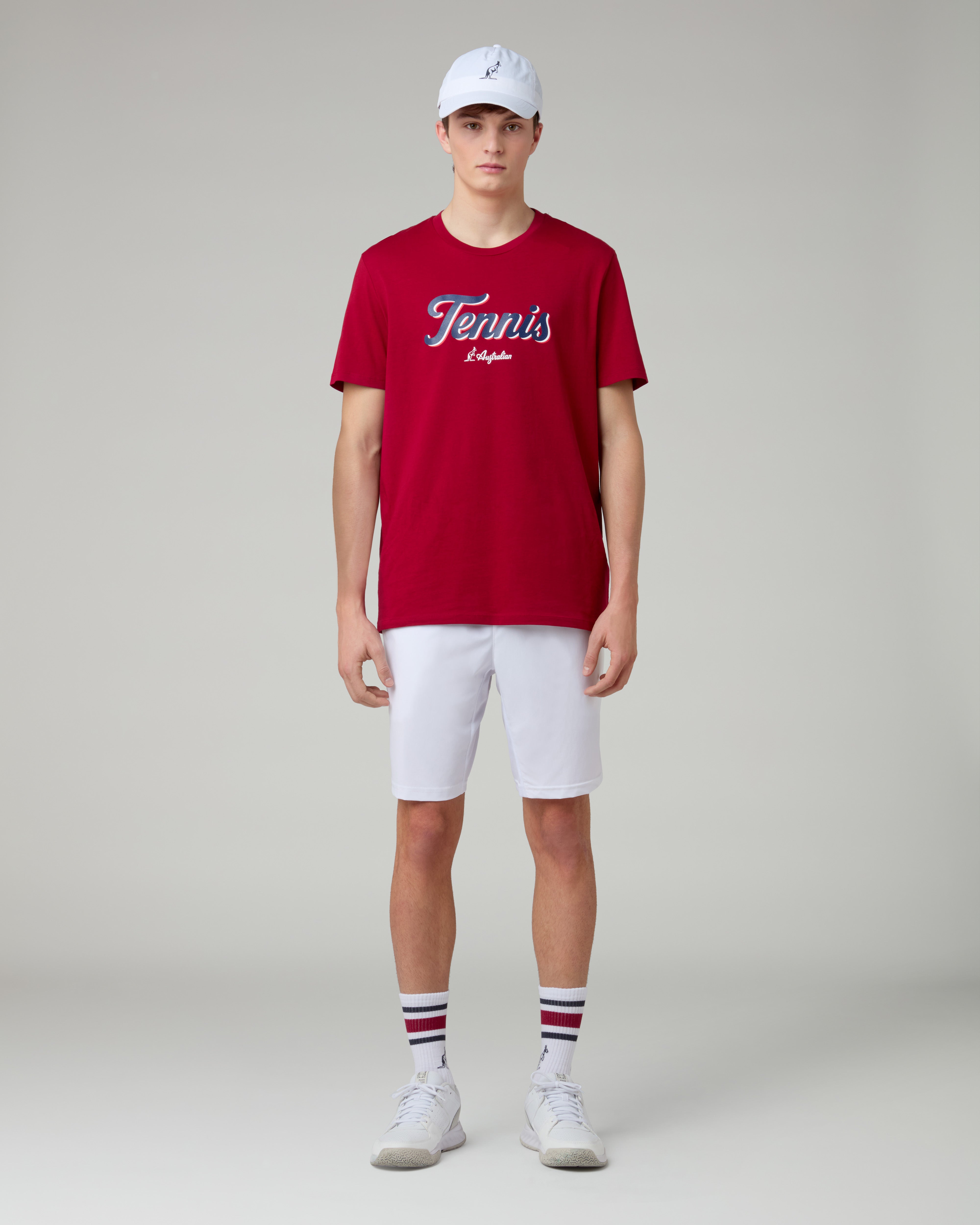 australian-tennis-cotton-t-shirt-bordeaux image 2