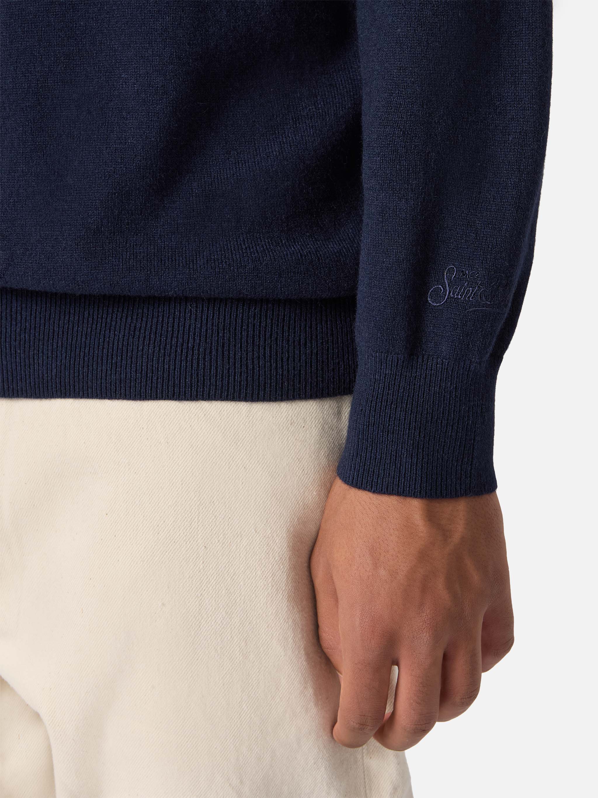 mc2-saint-barth-maglione-heron-light-uomo-girocollo-blu-time-is-money image 3