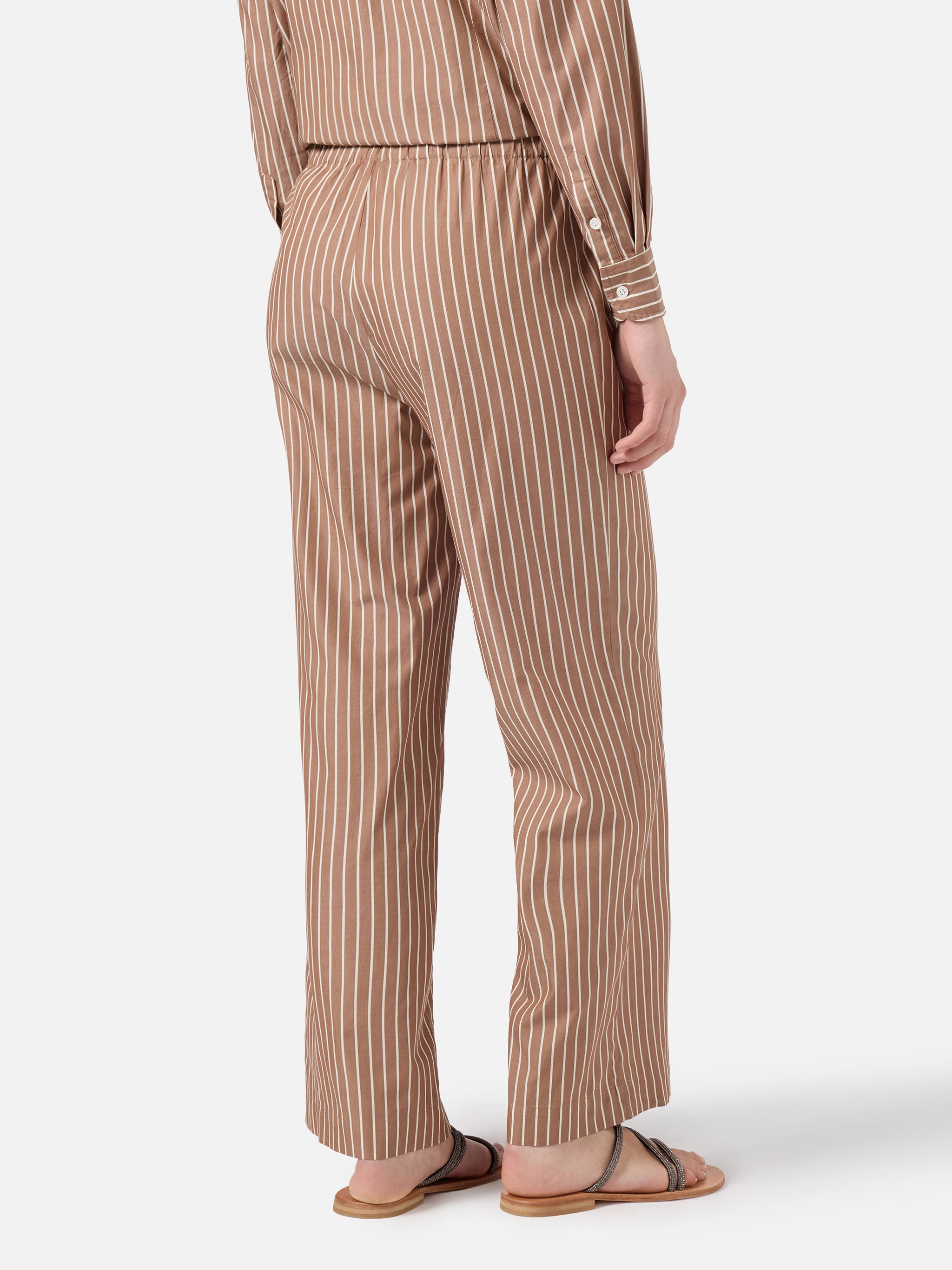 mc2-saint-barth-pantaloni-doha-popeline-a-righe-beige-donna image 4