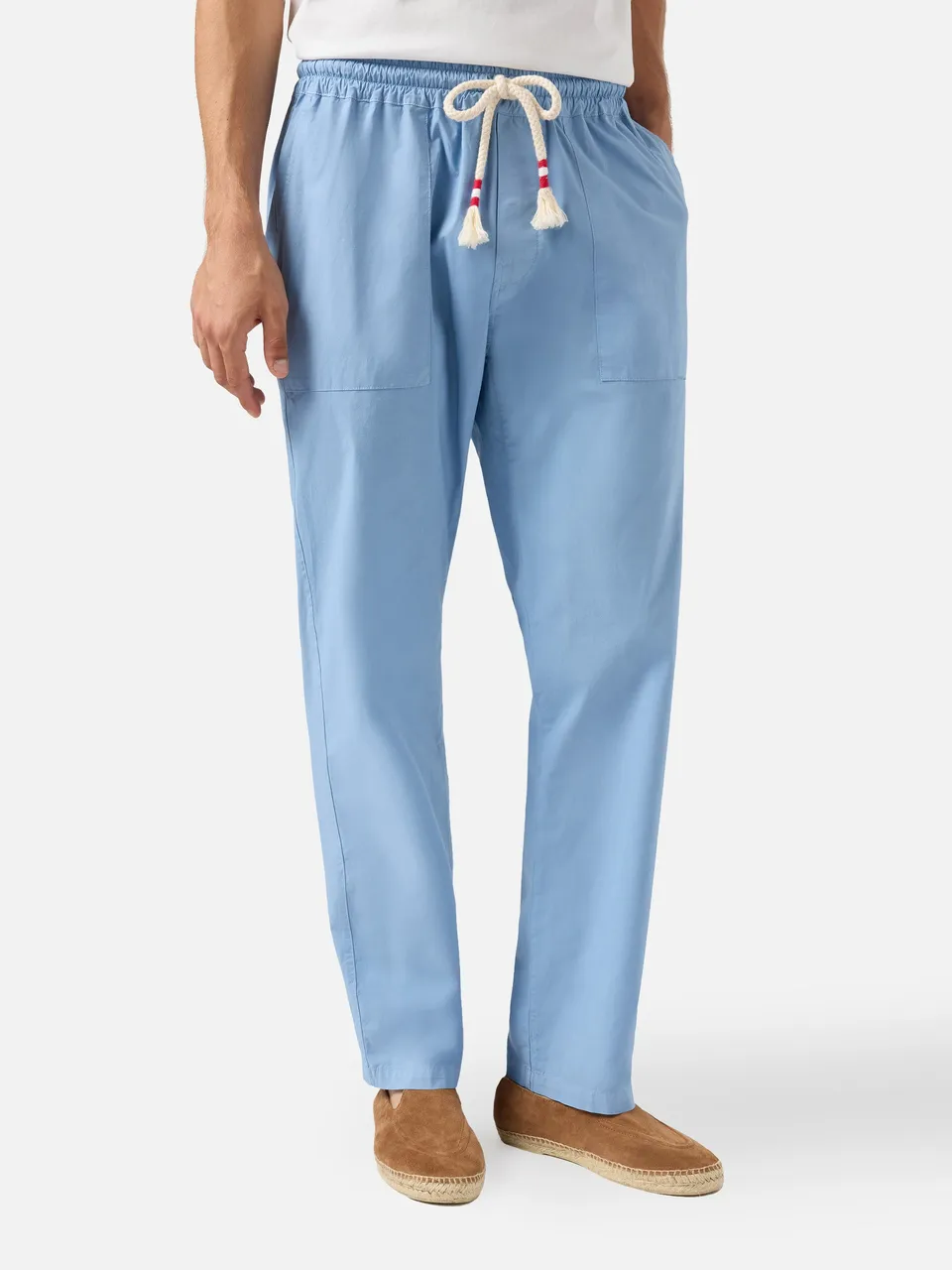 mc2-saint-barth-calais-pantaloni-uomo-cotone-azzurro-polvere-relaxed-coulisse image 1