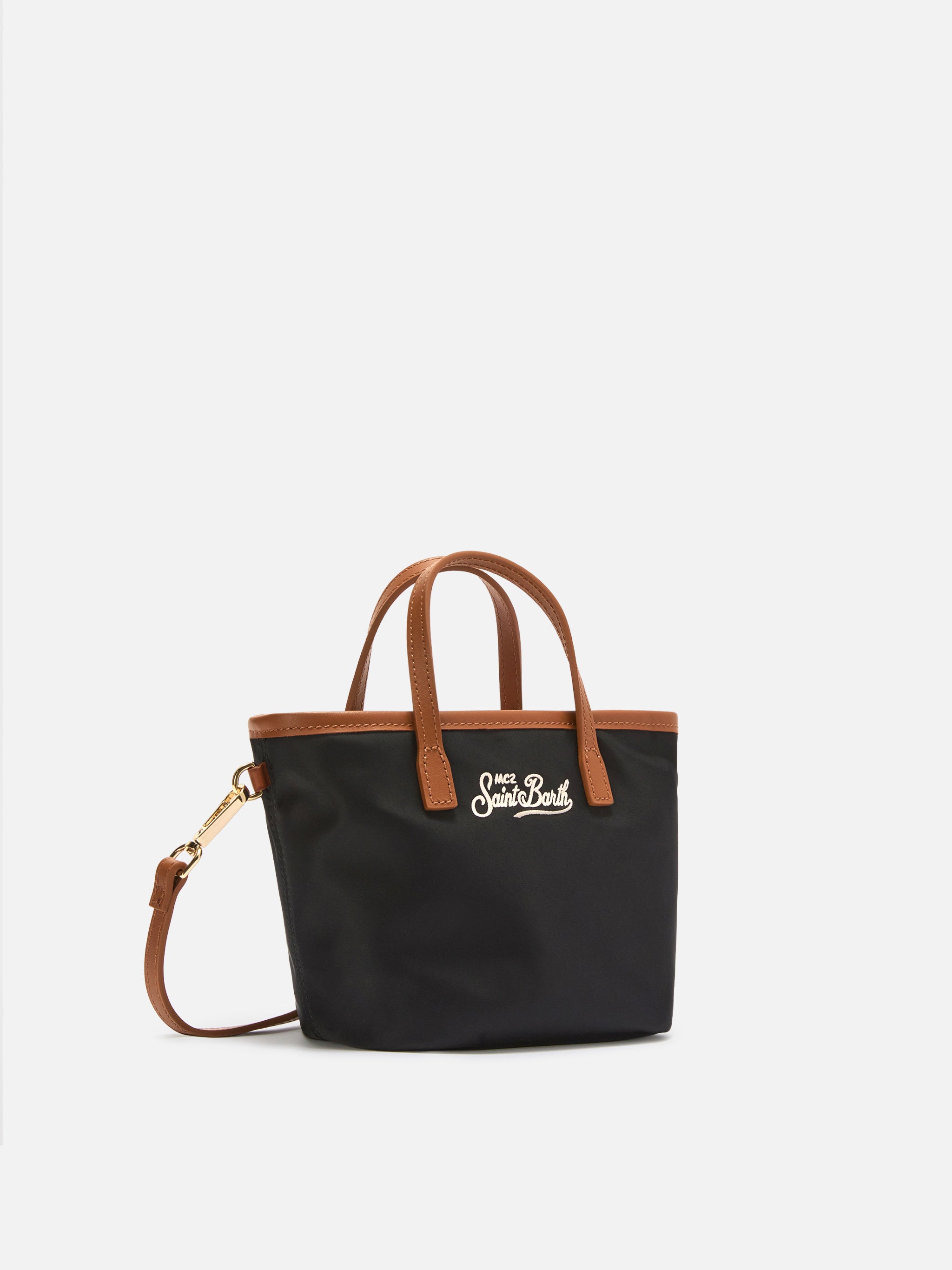 mc2-saint-barth-city-mini-borsa-nylon-nera-con-tracolla image 3