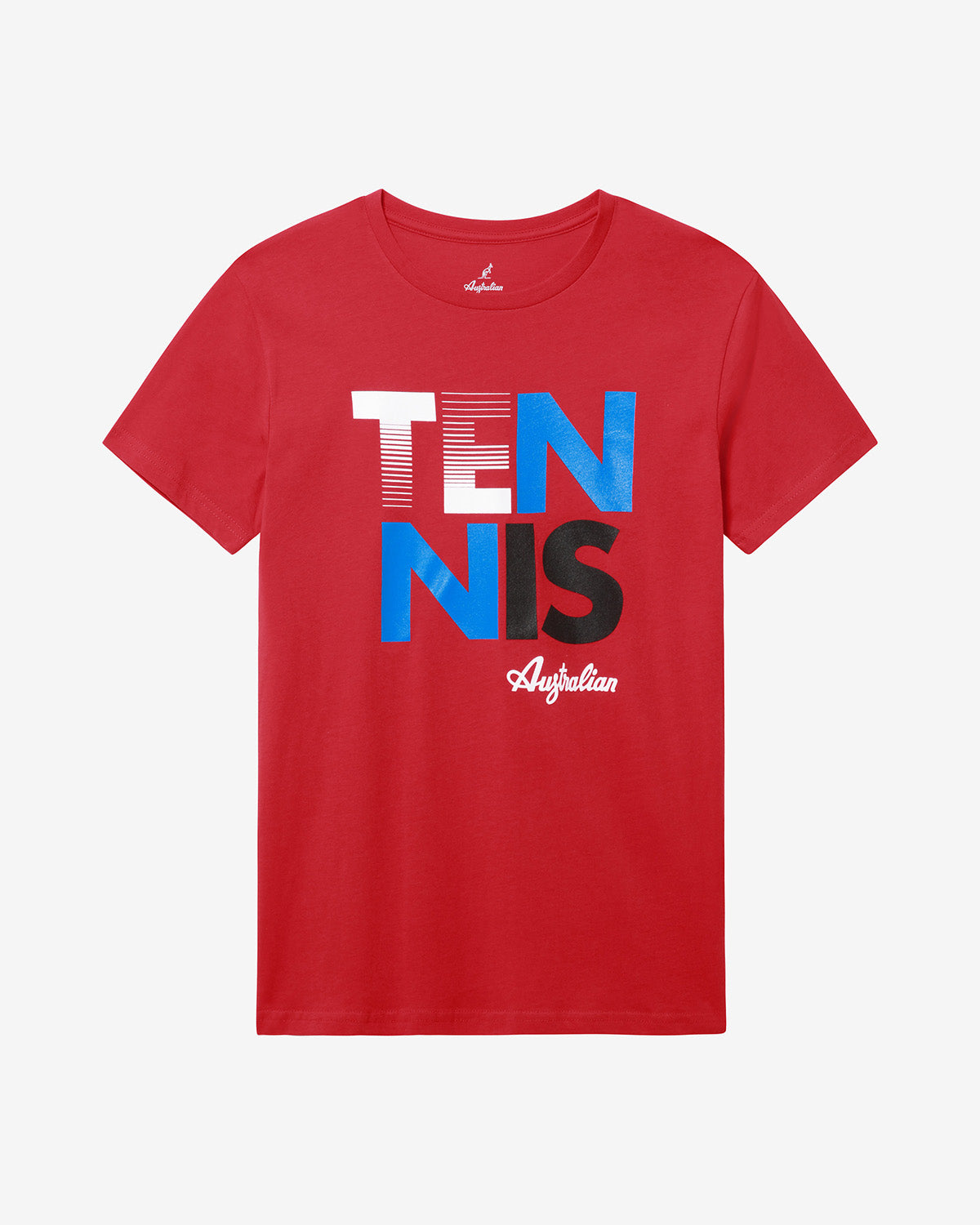australian-tennis-t-shirt-tennis-is-t-shirt-cotone-rosso-vivo image 4