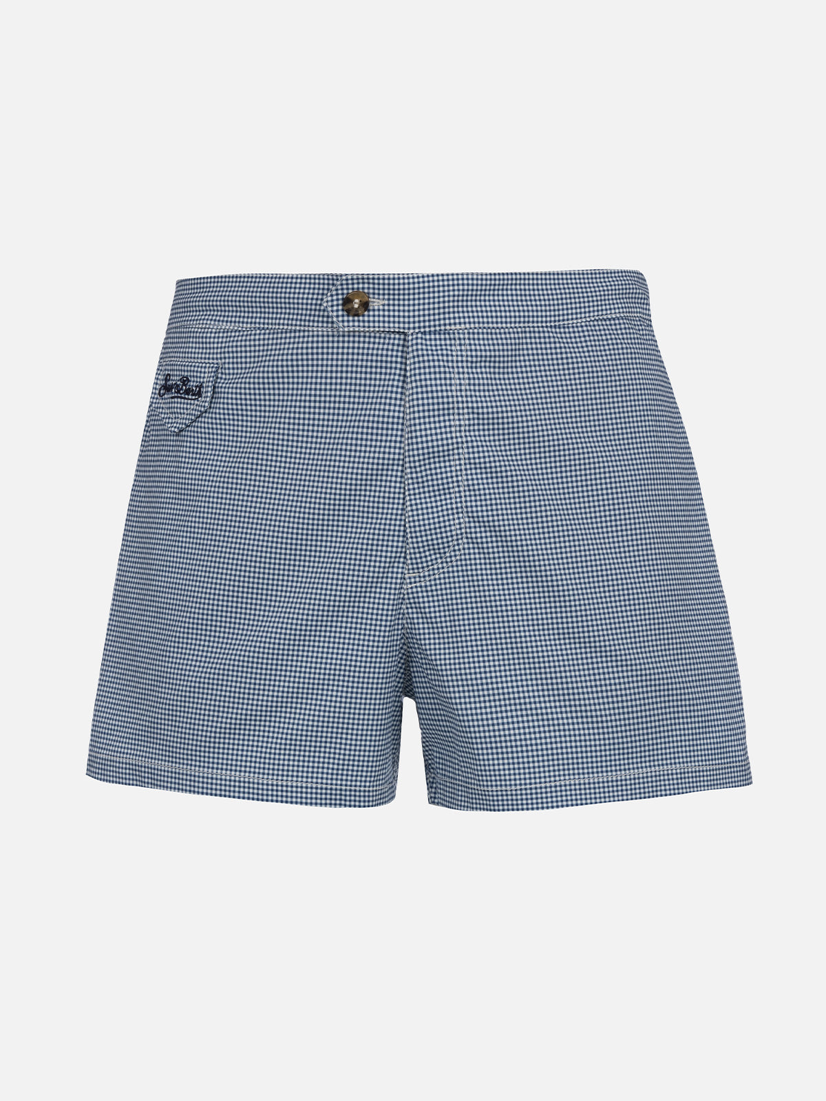 mc2-saint-barth-harrys-costume-uomo-vichy-blu-bianco-slim image 1
