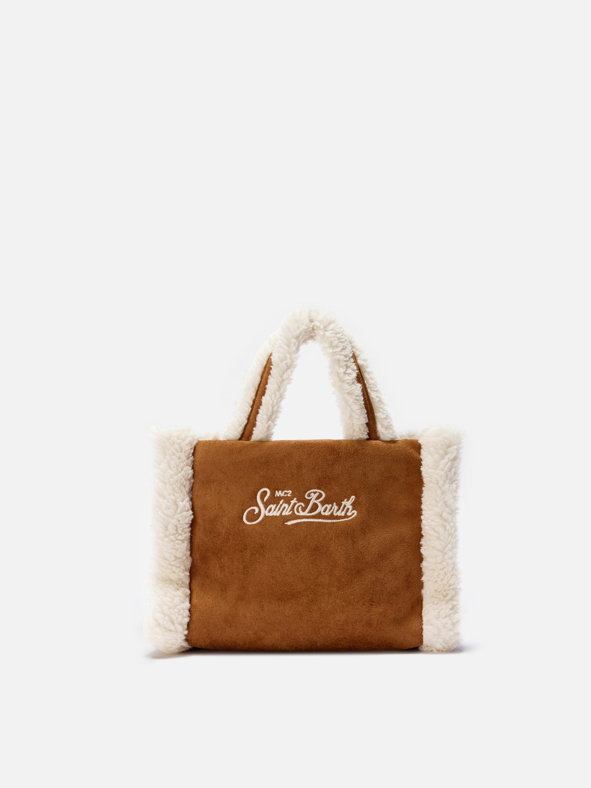 mc2-saint-barth-borsa-a-mano-vanity-mini-shearling-cammello image 4