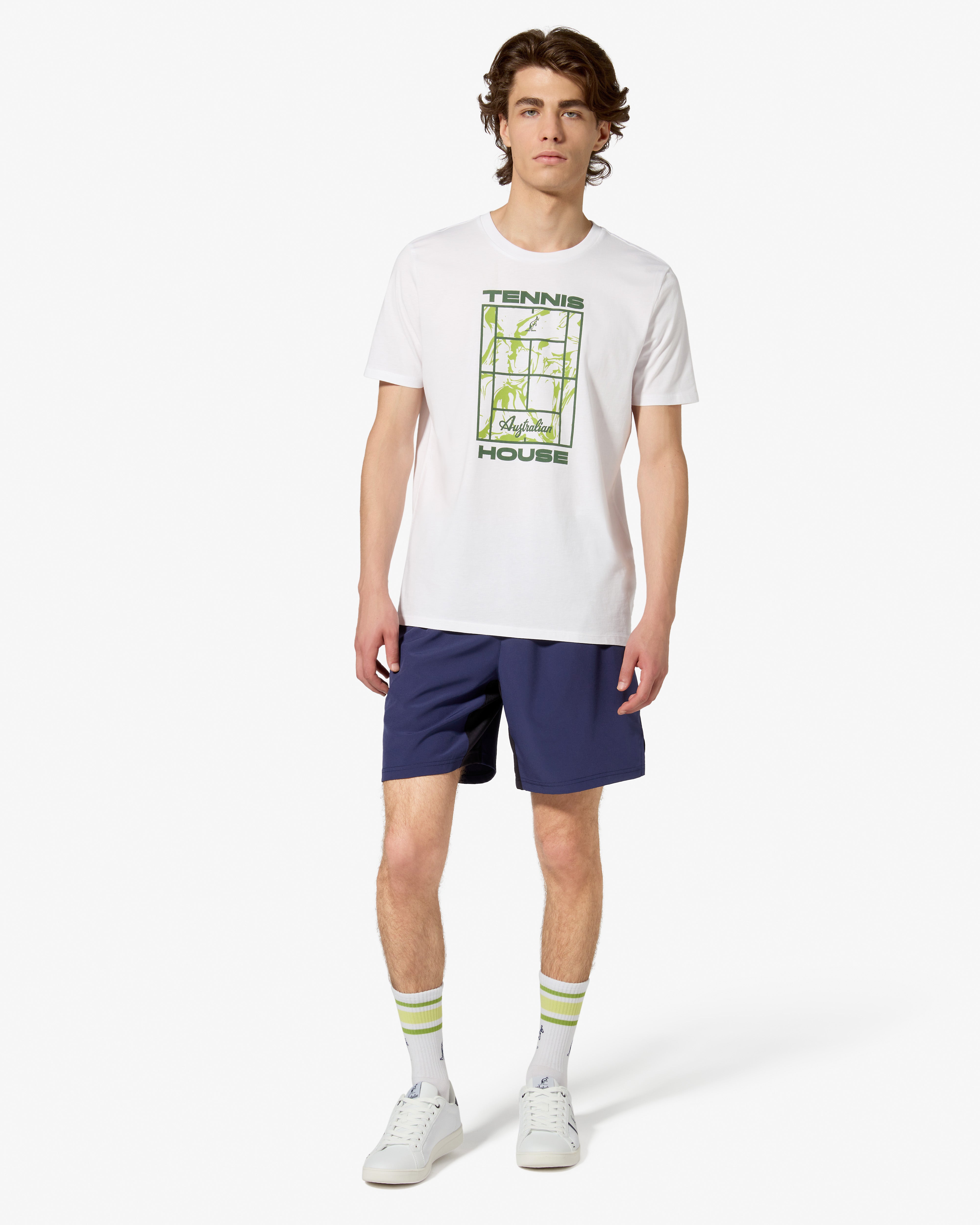 australian-ripple-court-t-shirt-cotone-bianco-tennis image 2