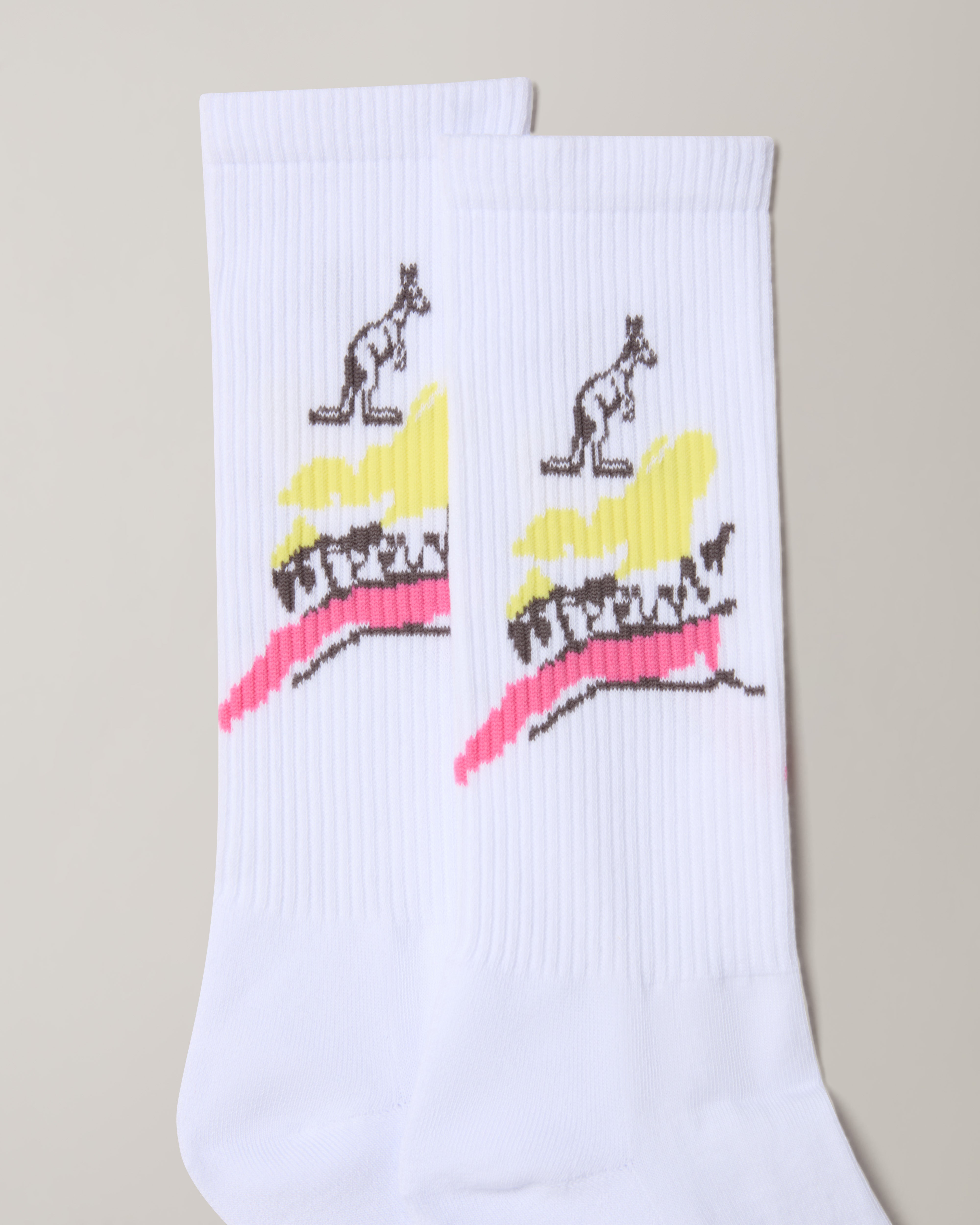 australian-native-socks-heritage-calze-cotone-jacquard-bianche image 2