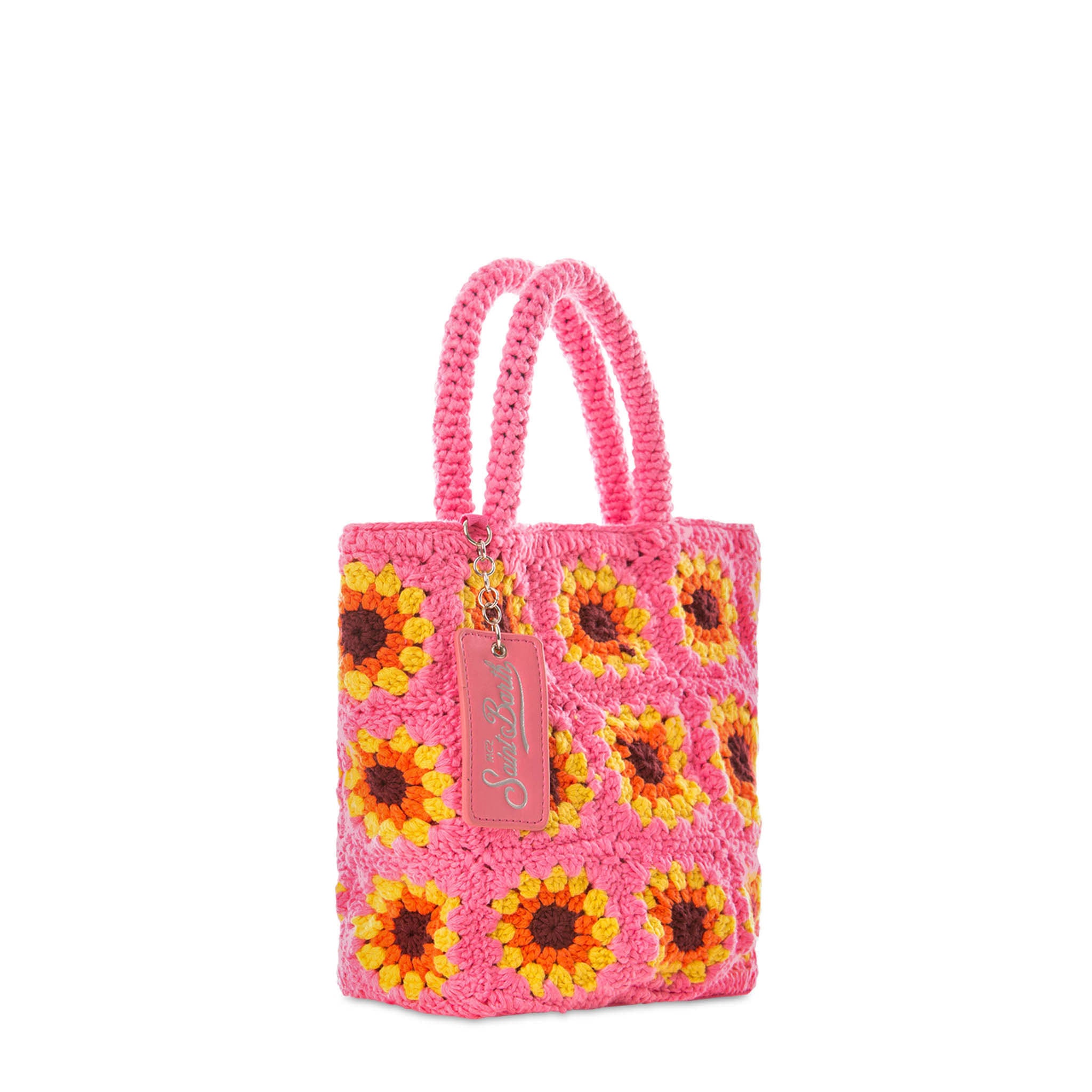 mc2-saint-barth-halima-borsa-uncinetto-girasole-rosa-24x22x8-cm image 3