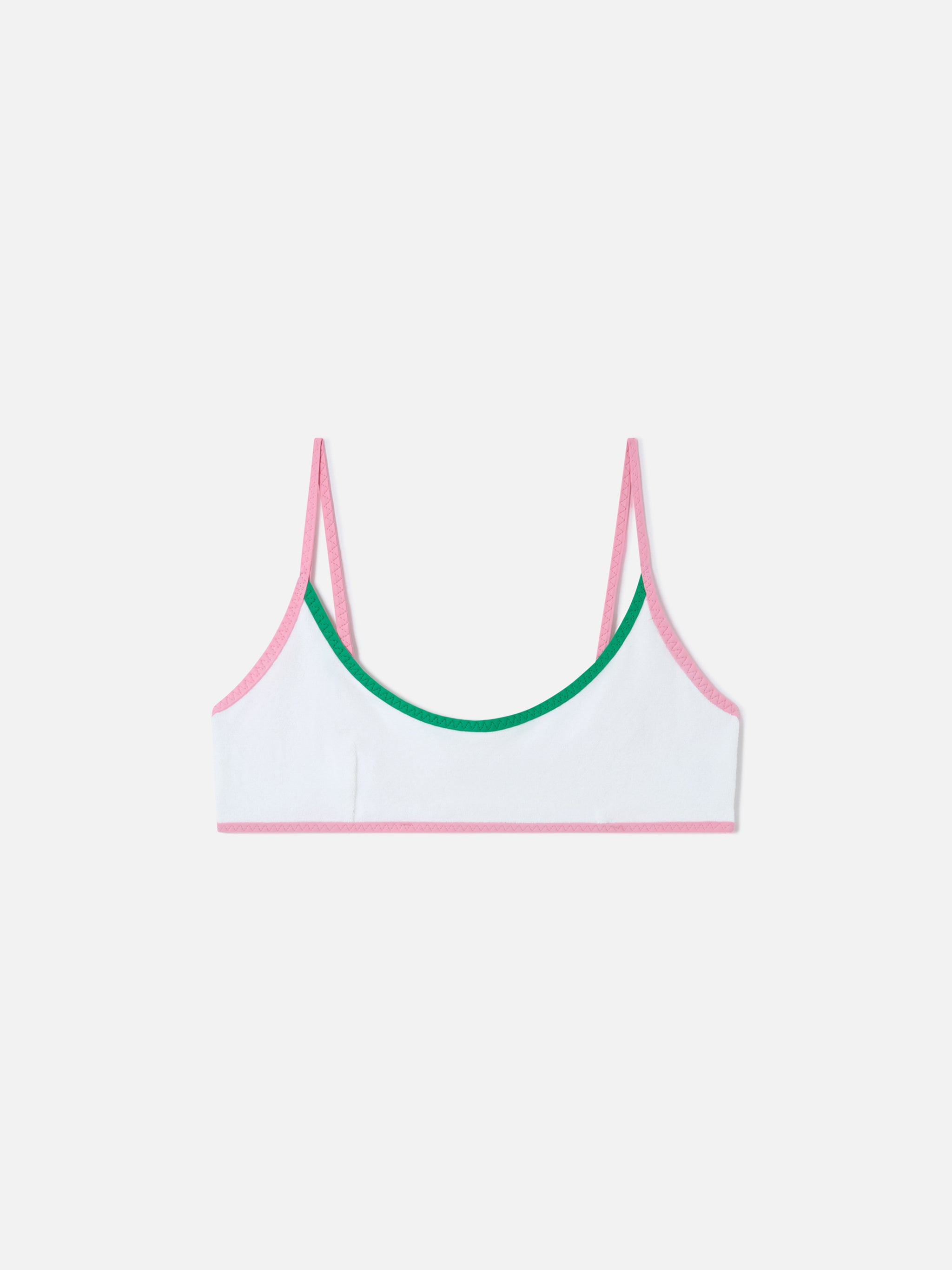 mc2-saint-barth-judy-string-top-bikini-bralette-in-spugna-bianco-con-piping image 1