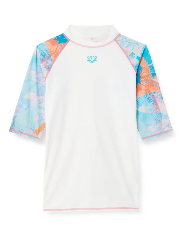 arena-w-rash-vest-s-s-allover-maglia-donna-a-maniche-corte-con-protezione-uv-upf image 1