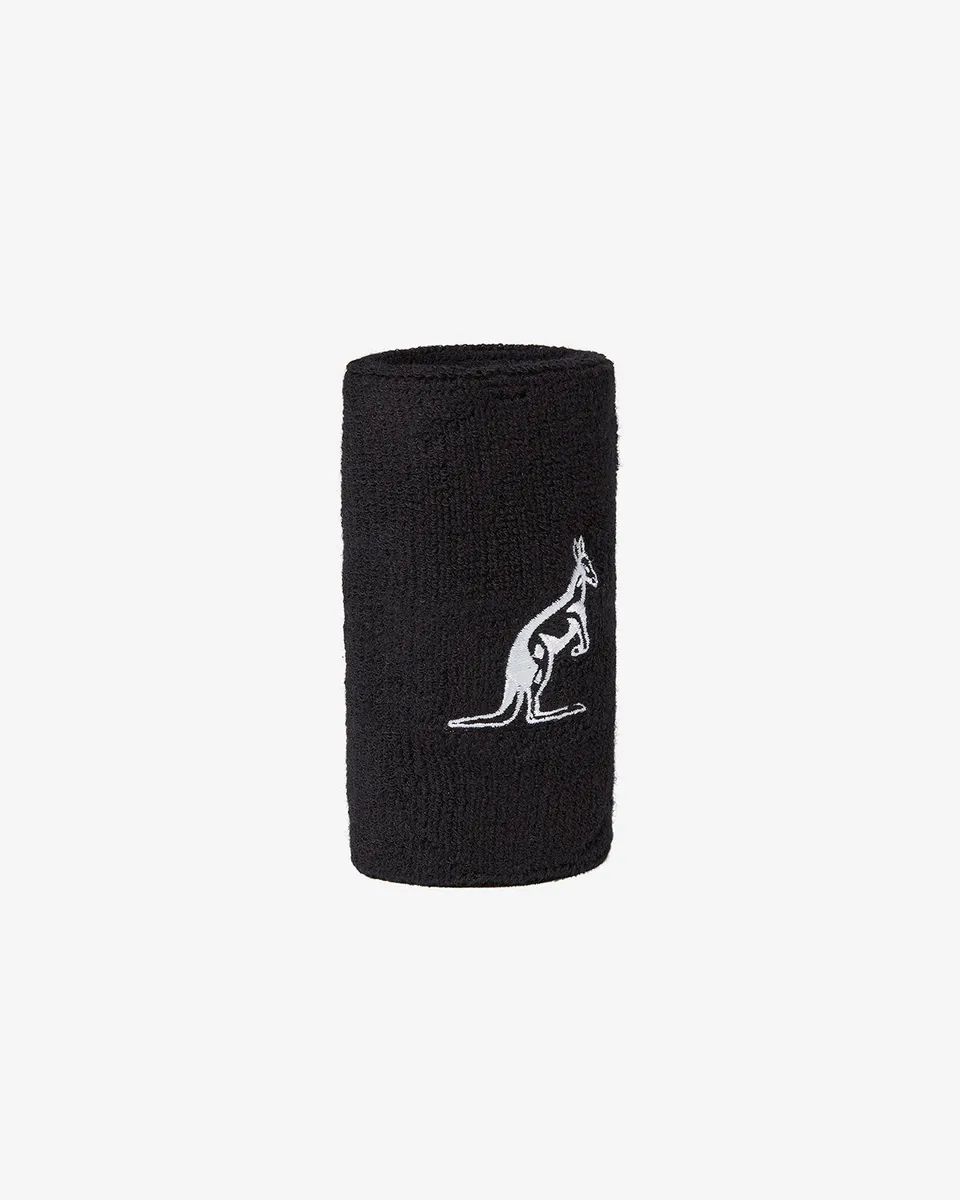 australian-single-wristband-nero-polsino-tennis-in-spugna image 1