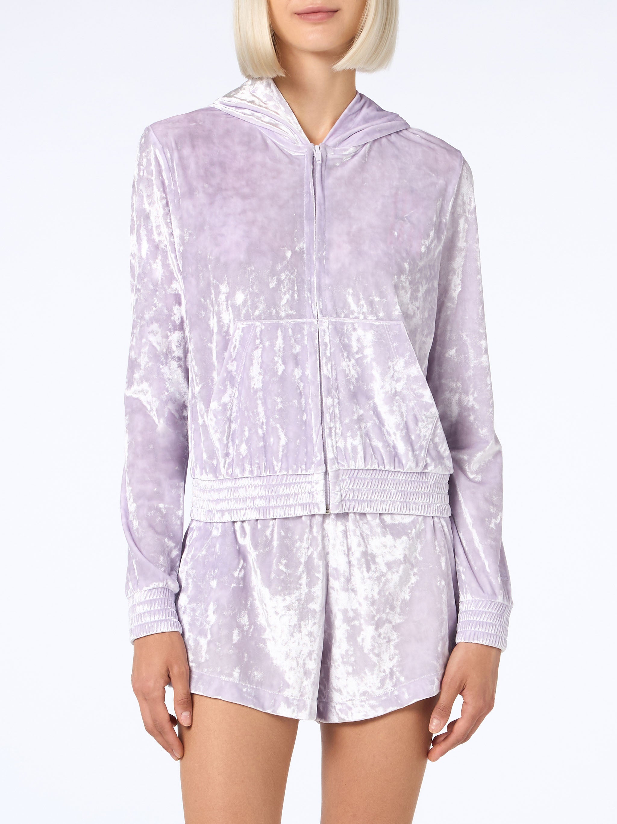 mc2-saint-barth-felpa-jasmine-donna-lilla-in-ciniglia-con-zip image 2