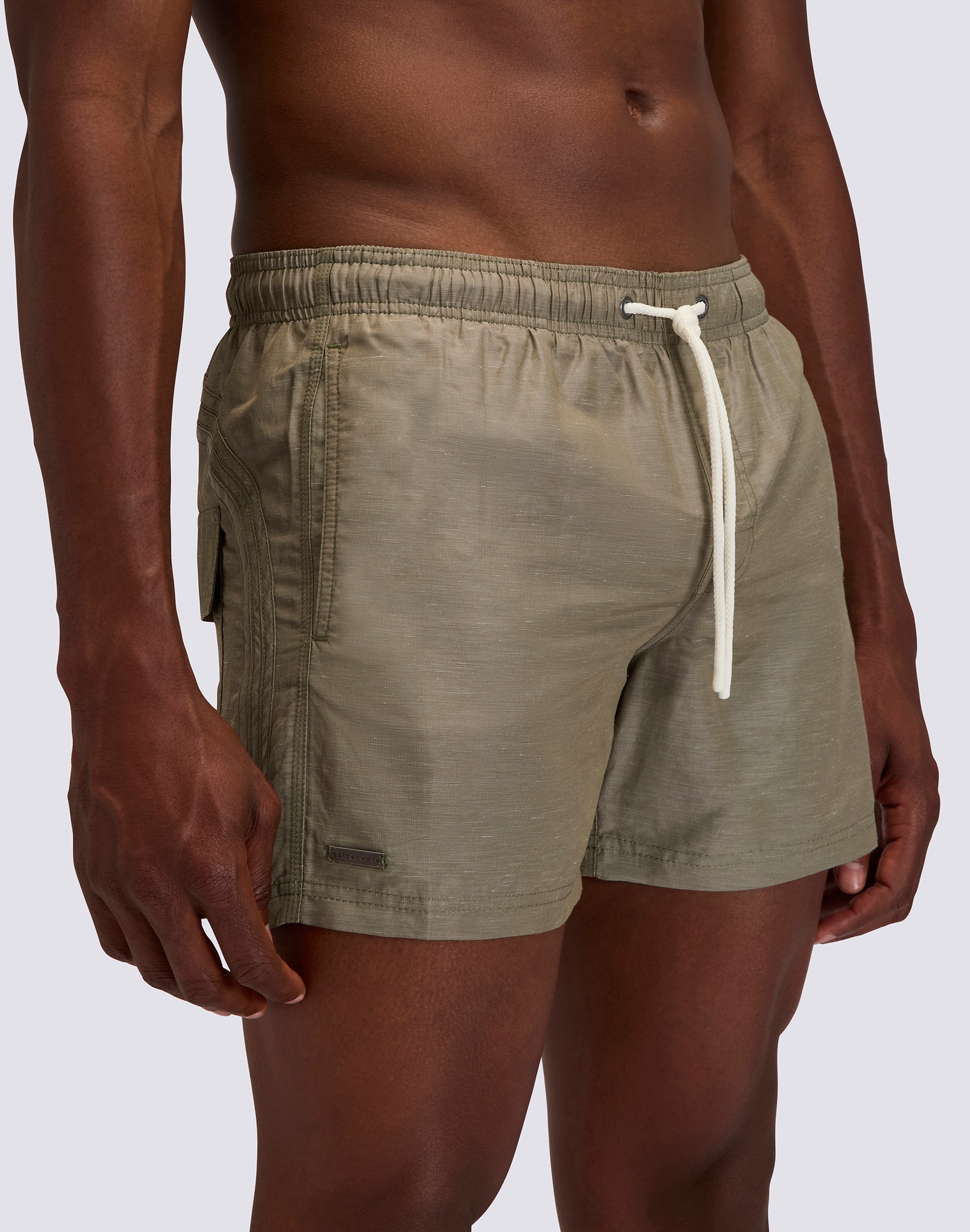 sundek-goldenwave-costume-uomo-corto-in-lino-riciclato-vita-elasticata image 3