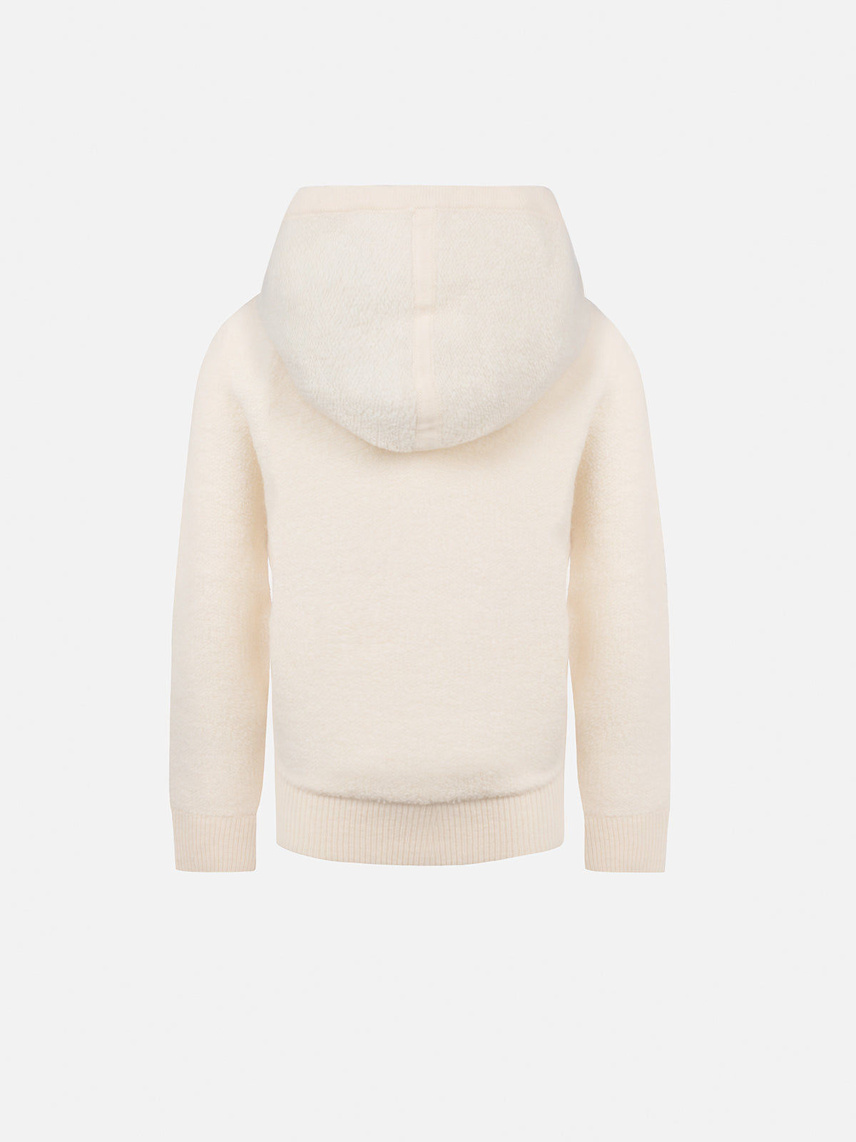 mc2-saint-barth-wook-felpa-bambino-grigia-in-maglia-lana-merino-con-cappuccio image 2