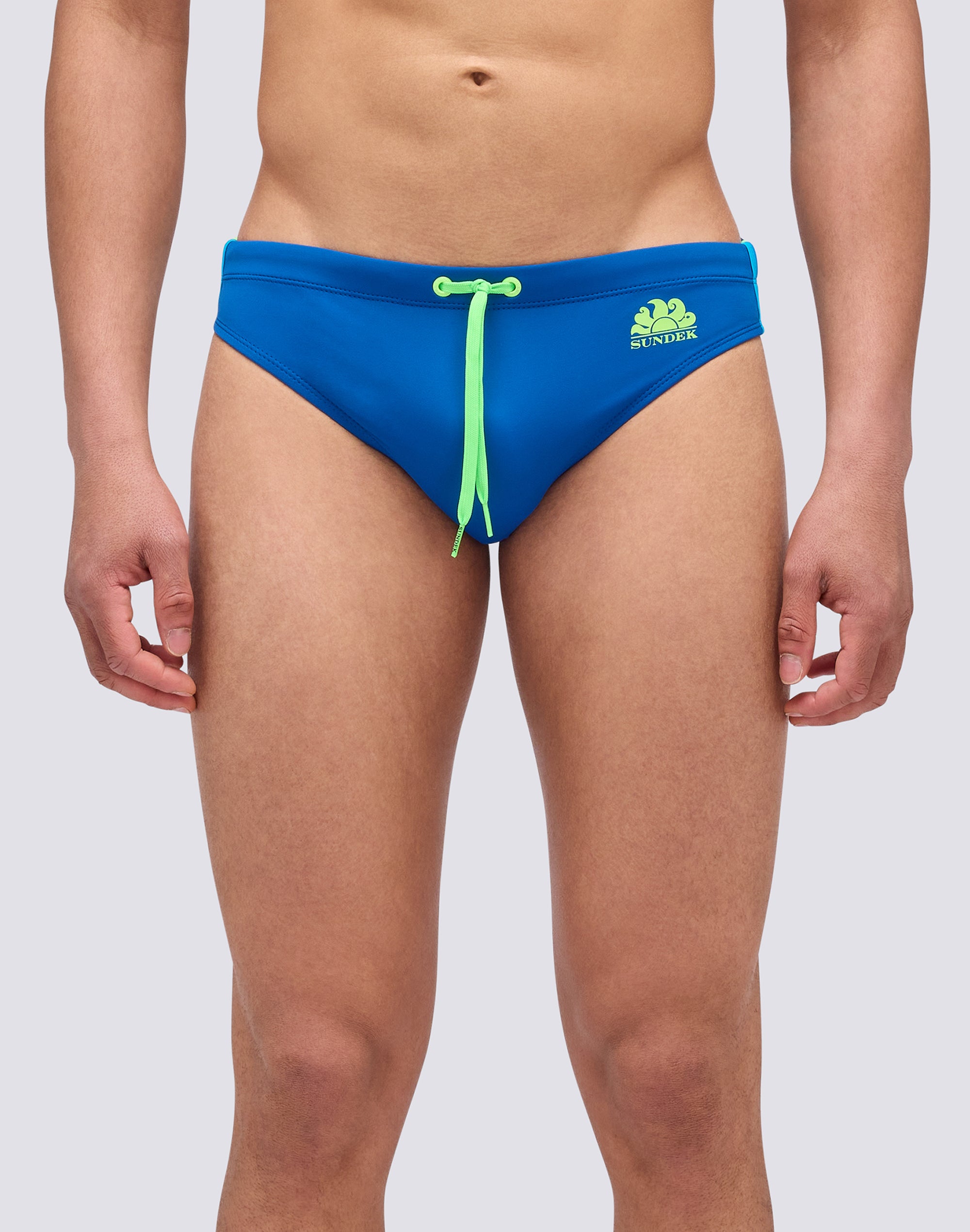 sundek-slip-mare-uomo-sax-tinta-unita-con-bande-laterali image 1