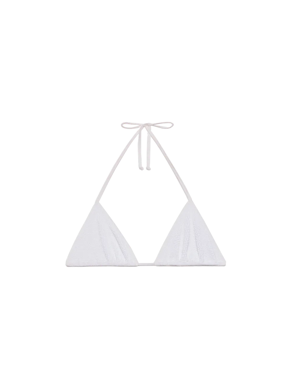mc2-saint-barth-leah-top-triangolo-in-crinkle-bianco image 1