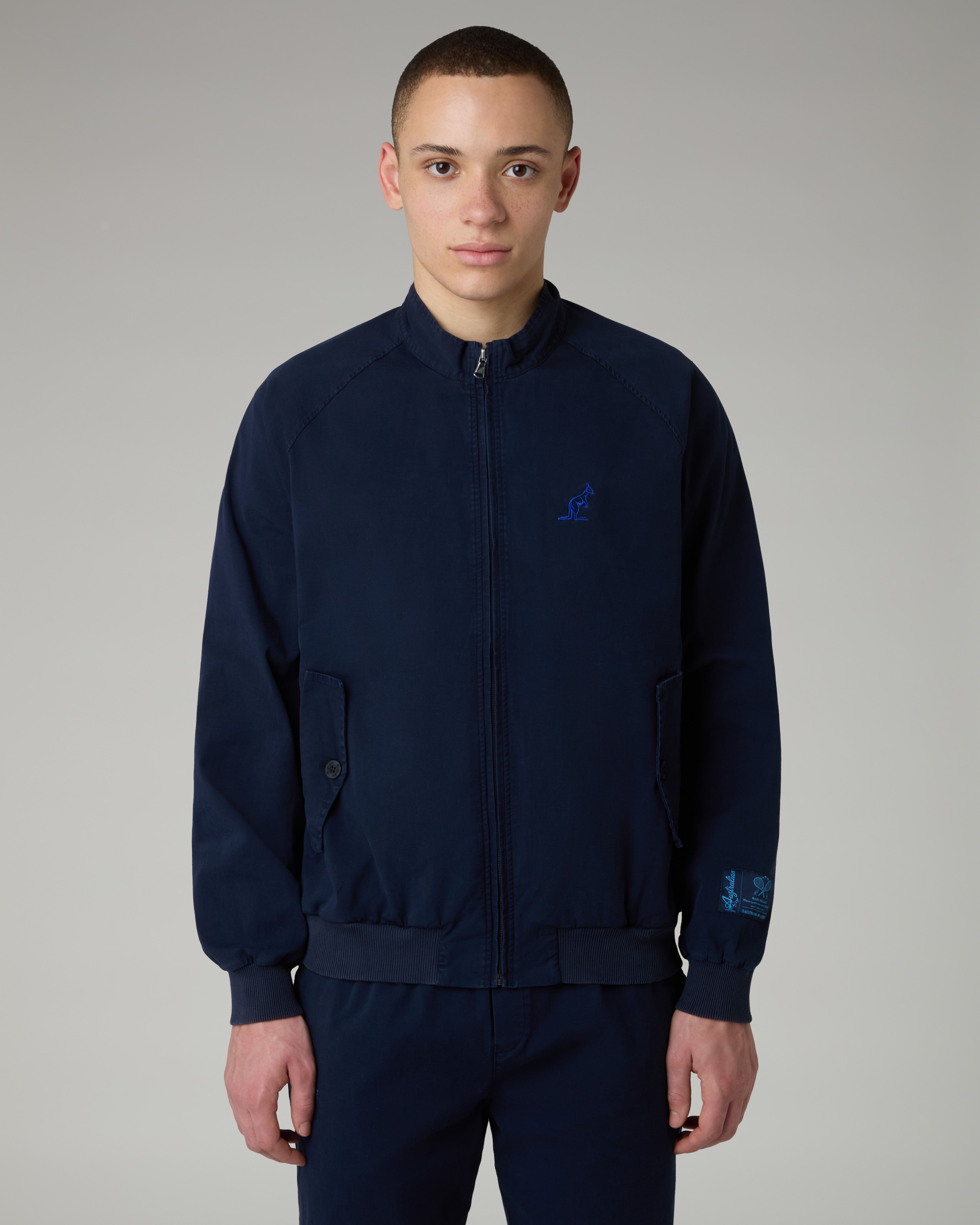 australian-doric-city-track-jacket-giacca-in-cotton-twill-blu-eclipse image 1