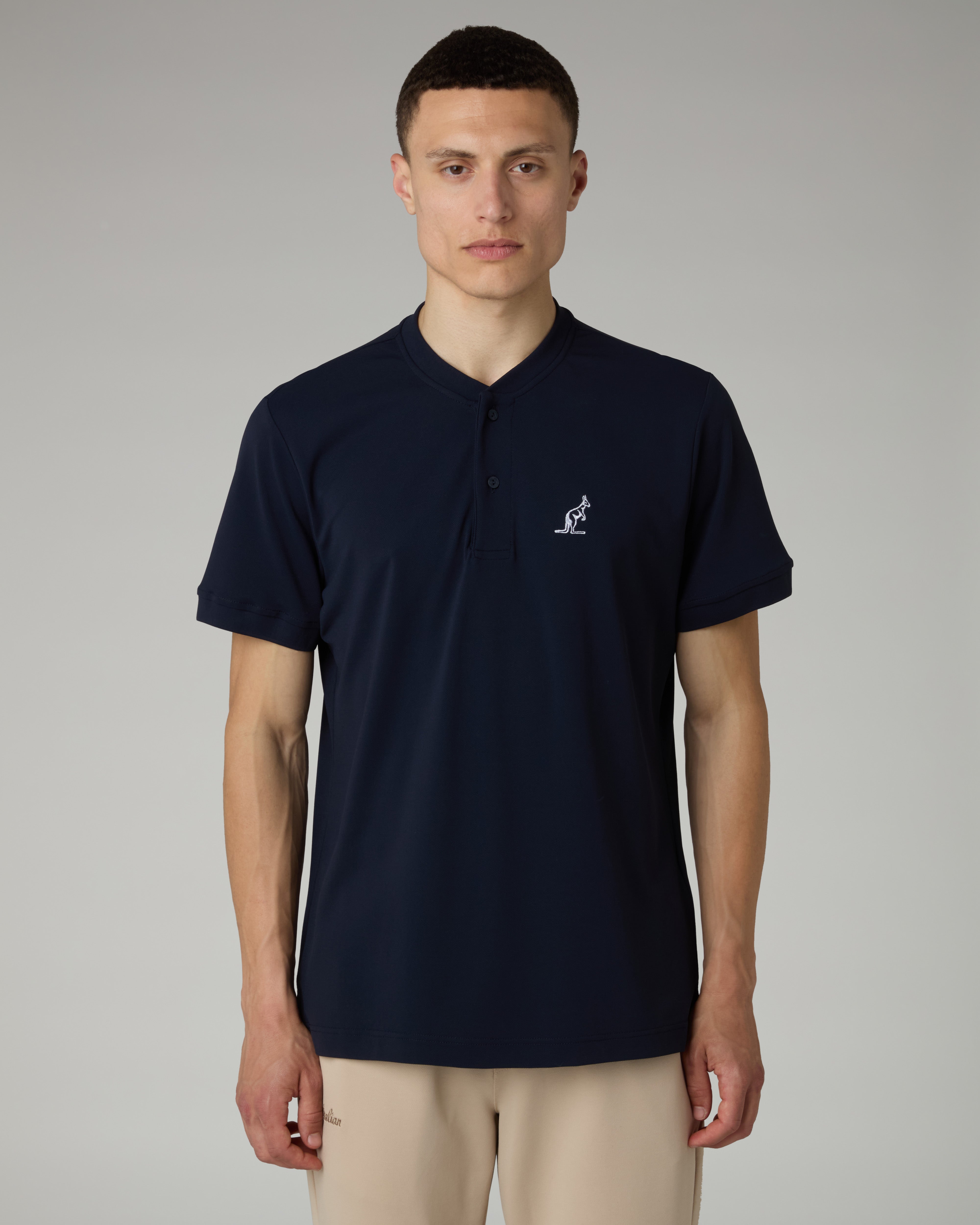 australian-style-polo-in-piquet-tecnico-blu-navy image 1