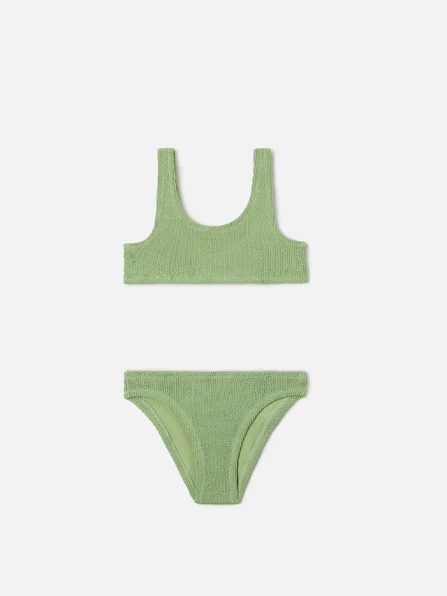 mc2-saint-barth-baker-bikini-bambina-crinkle-lurex-verde-menta image 1