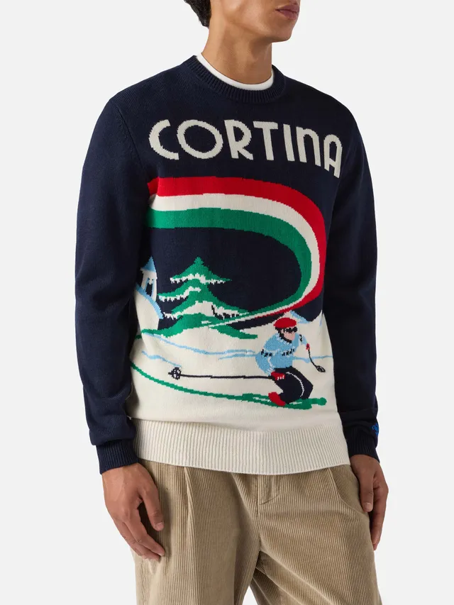 mc2-saint-barth-heron-her0011-maglione-girocollo-uomo-blu-cortina-jacquard image 1