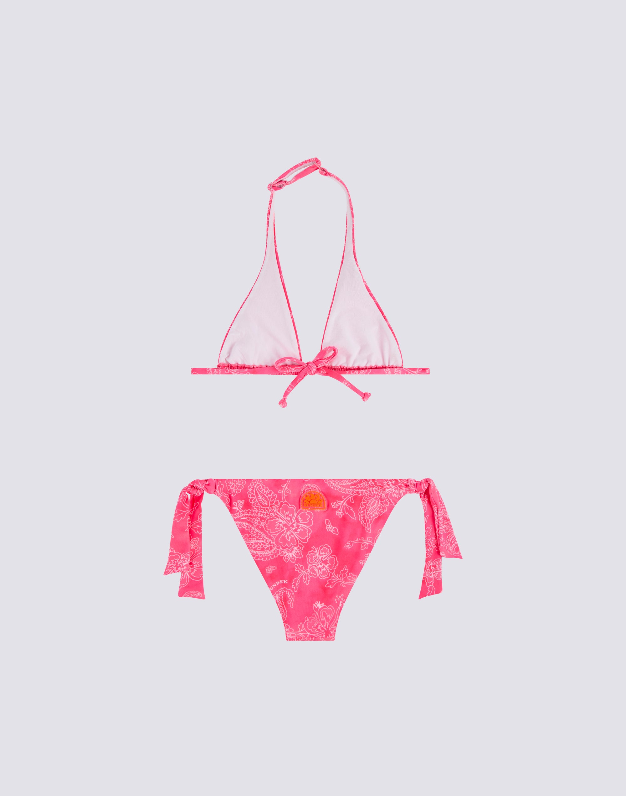 sundek-american-bikini-bambina-triangolo-e-slip-laccetti-hibi-paisley image 2