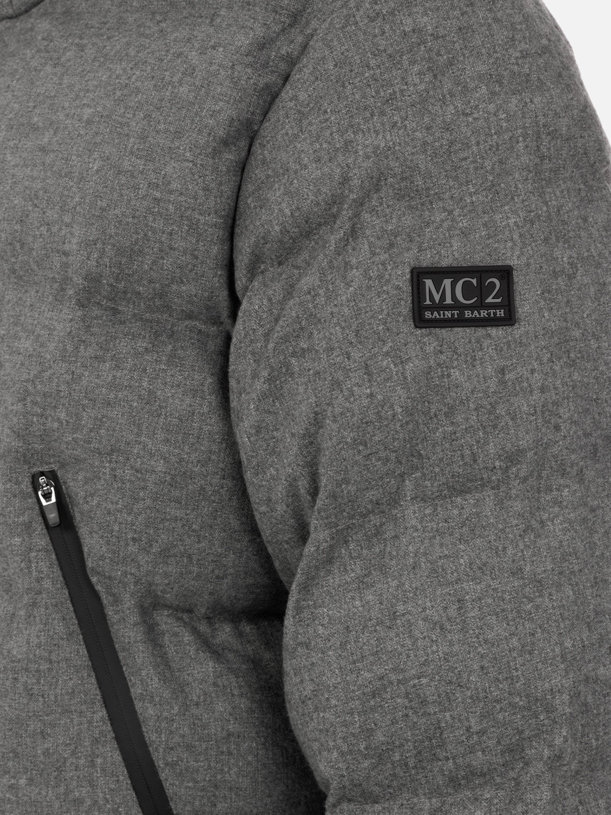 mc2-saint-barth-giacca-maier-uomo-flanella-grigio-m-lange-imbottita-con-cappucci image 6