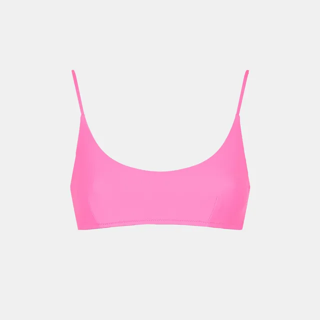 mc2-saint-barth-judy-top-bikini-bralette-rosa-fluo-tinta-unita image 1