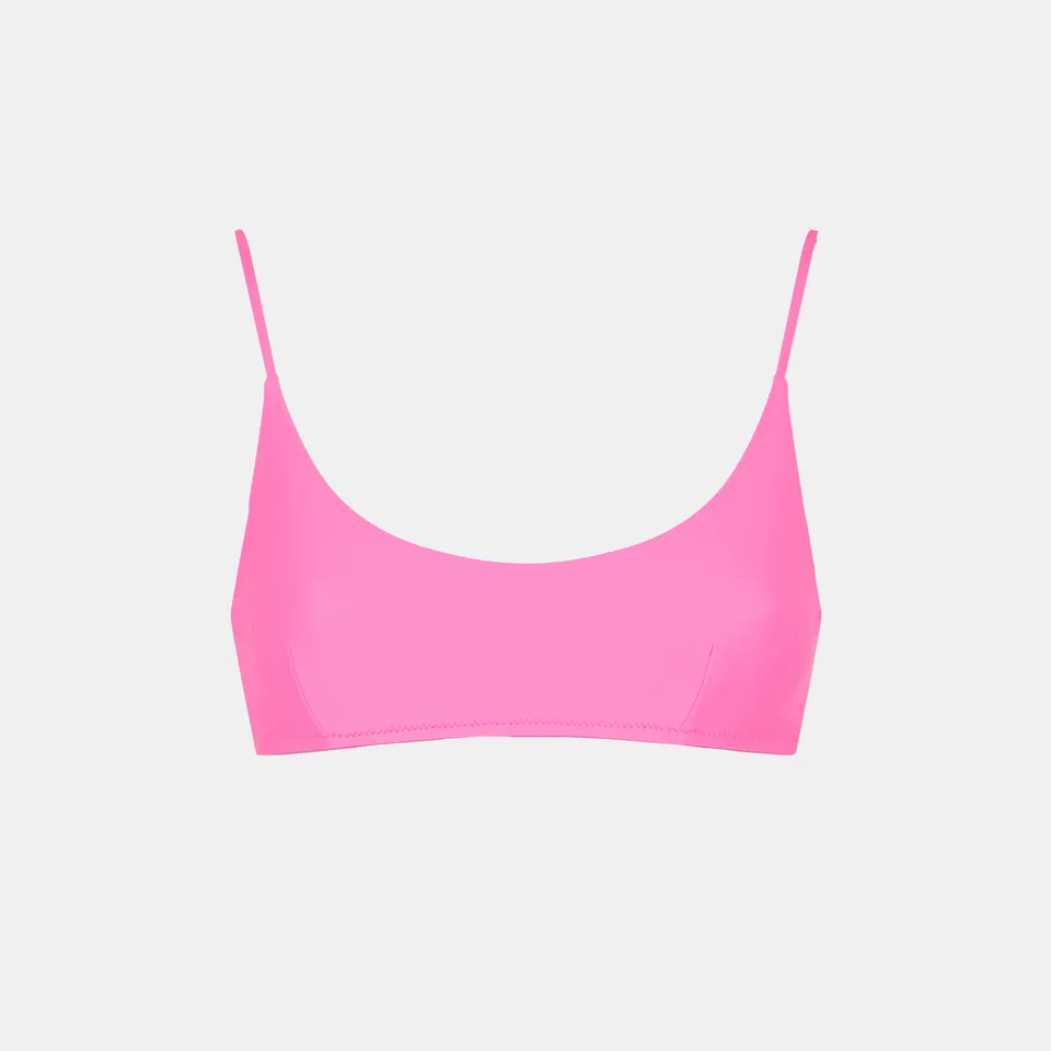 mc2-saint-barth-judy-top-bikini-bralette-rosa-fluo-tinta-unita image 1
