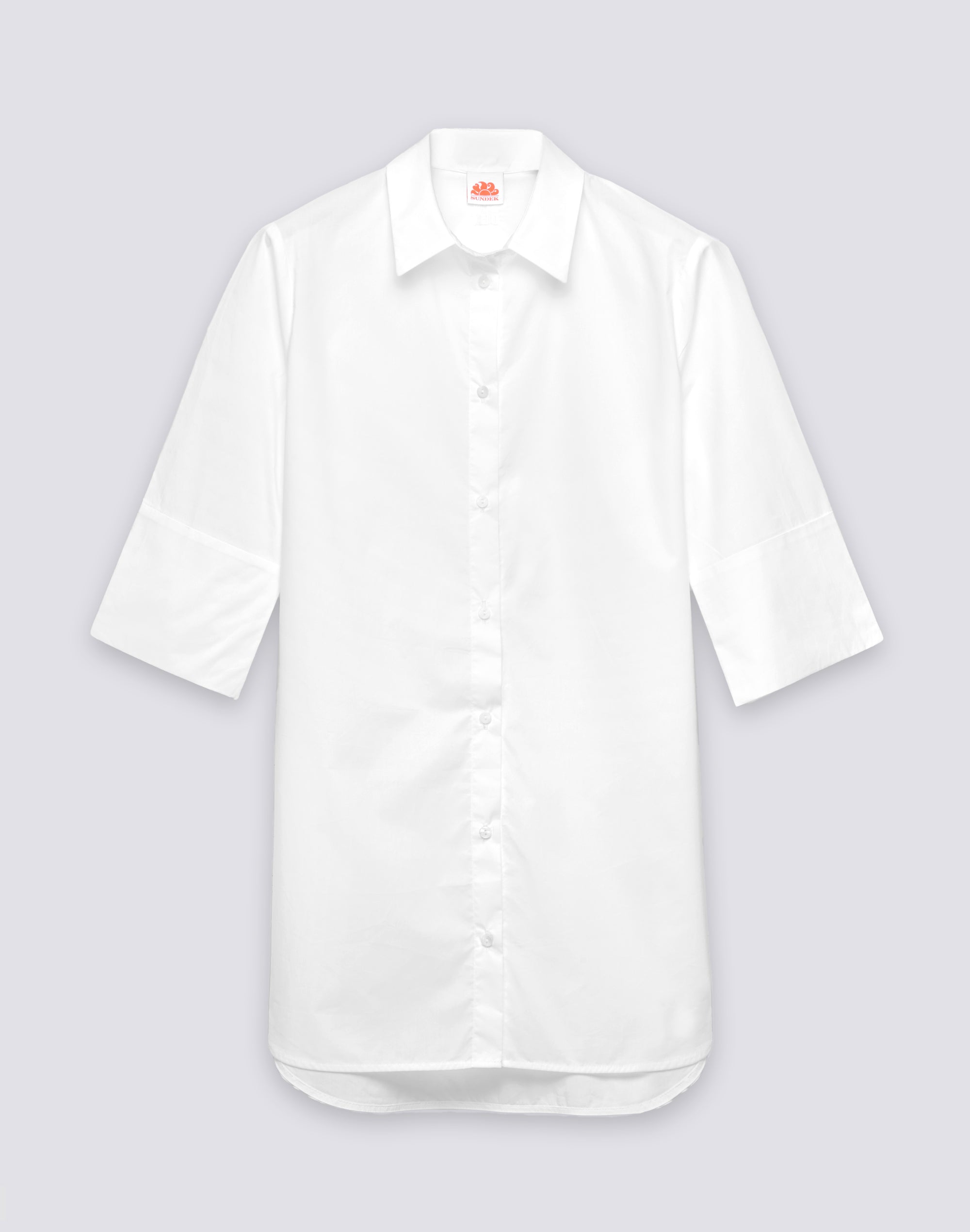 sundek-camicione-corto-donna-in-popeline-di-cotone-oversize-w258drpn100 image 1